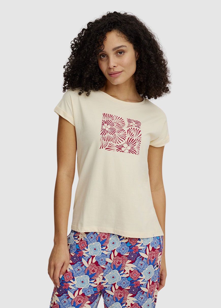 T-Shirt mit floralem Print
