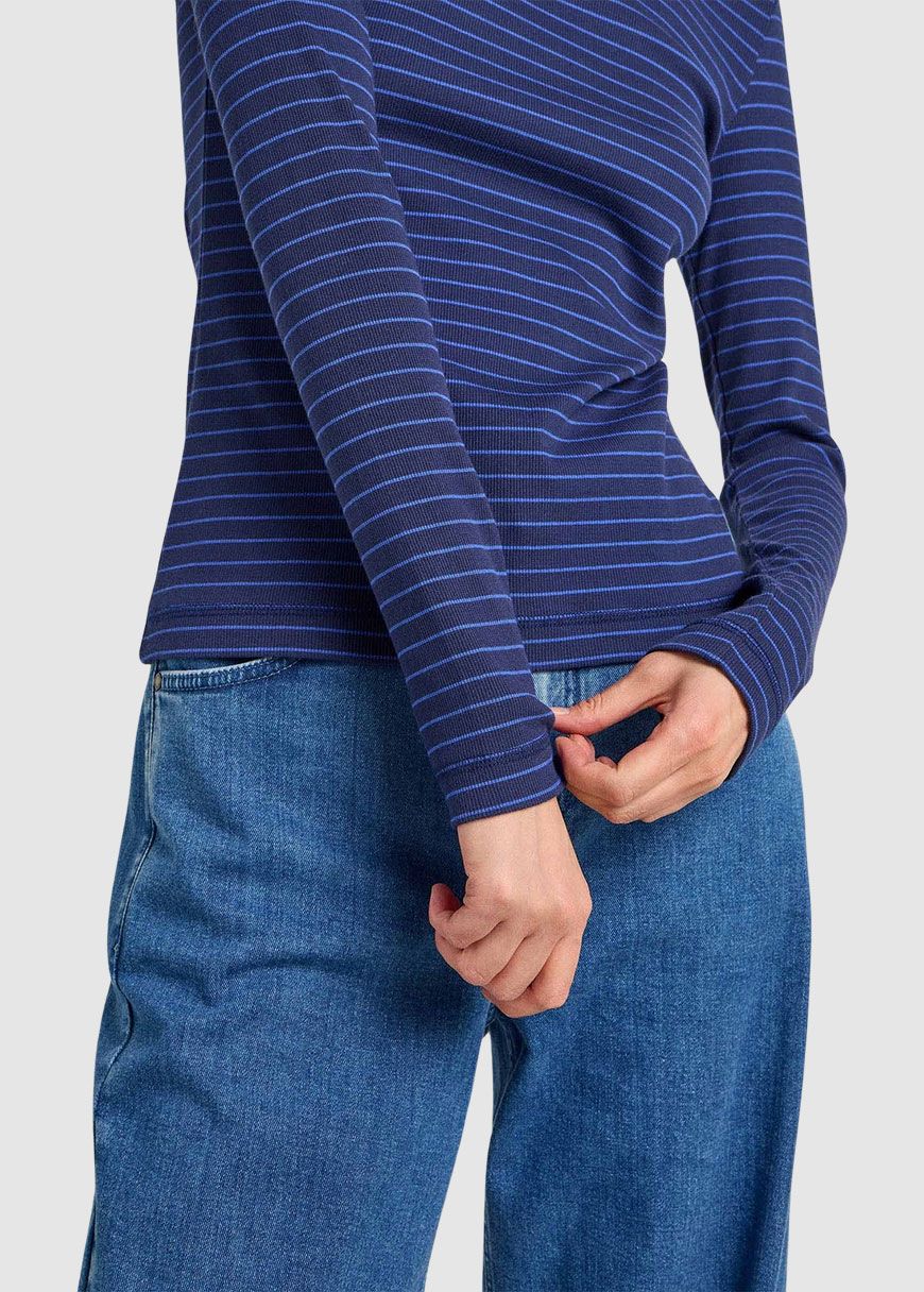 Streifen-Rollkragenshirt Streifen-Rollkragenshirt