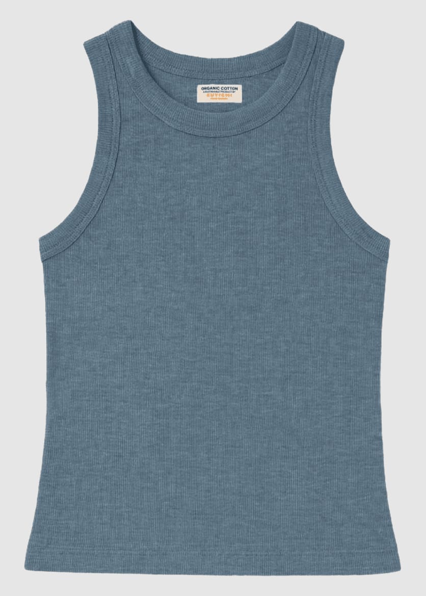Romy Rib Tanktop Vintage Grey Romy Rib Tanktop Vintage Grey