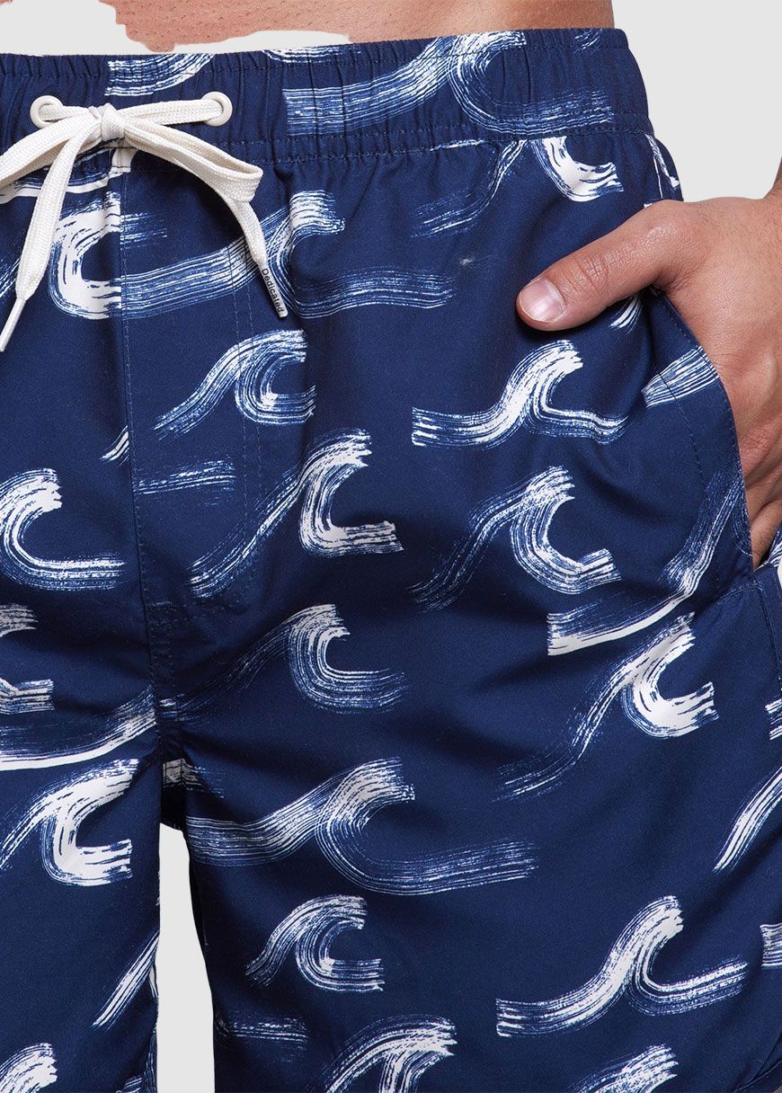 Swim Shorts Sandhamn Brushed Waves Swim Shorts Sandhamn Brushed Waves