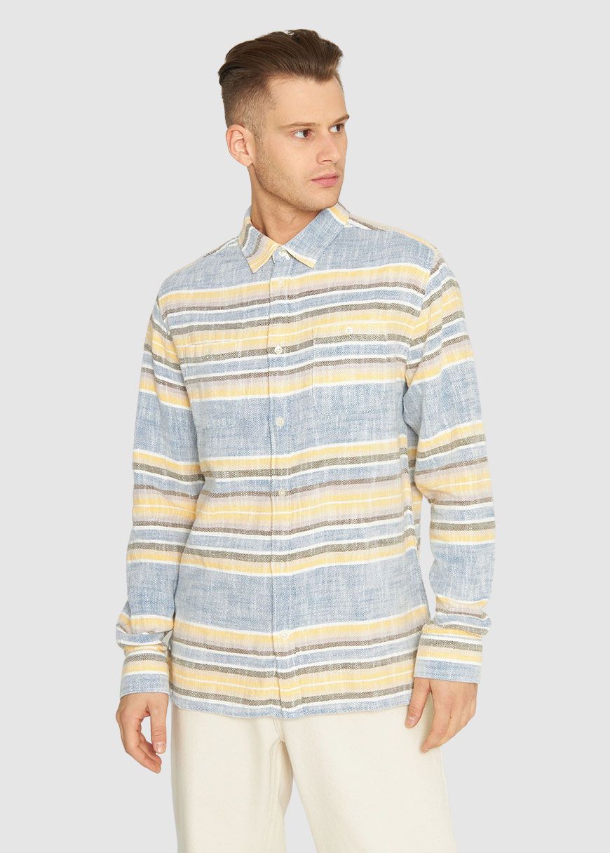 Custom Fit Horisontal Striped Shirt Custom Fit Horisontal Striped Shirt
