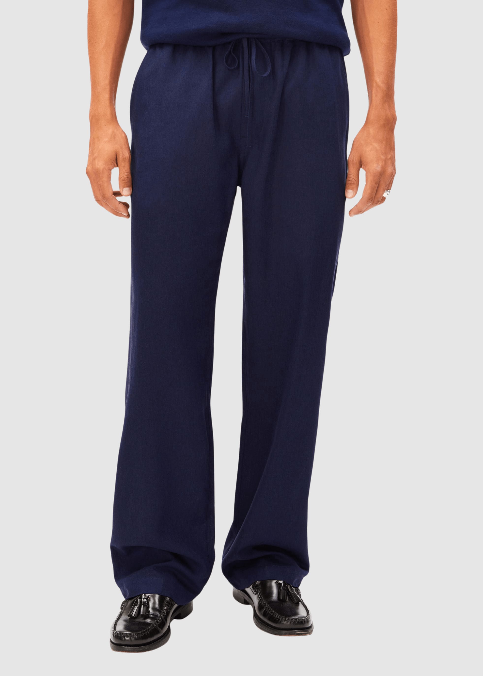Lukaa Lino Pant Tinted Navy