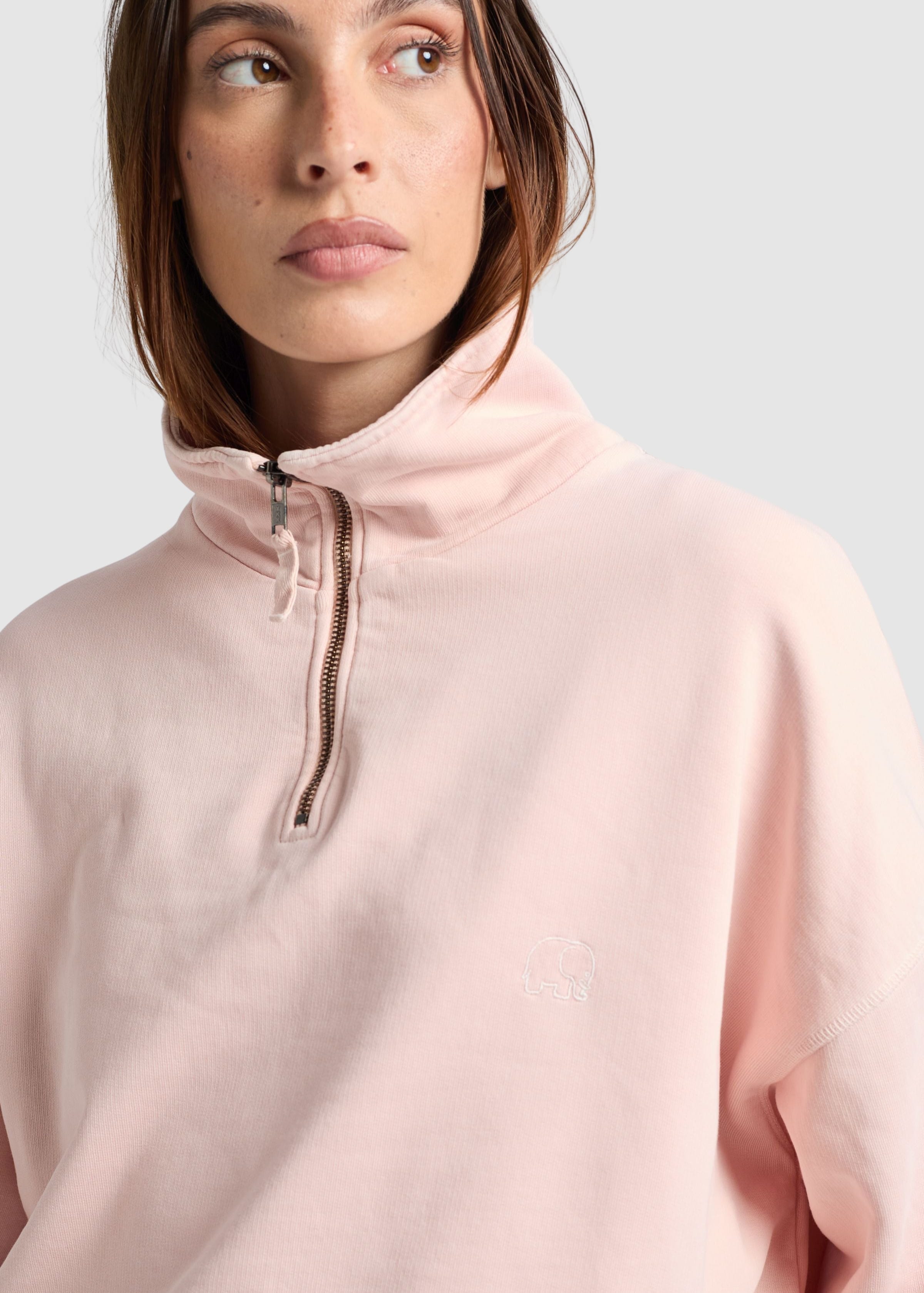trendsplant-women-s-sunwashed-essential-quarter-zip-sweatshirt-lotus-pink-3.jpeg Women's Sunwashed Essential Quarter Zip Sweatshirt Lotus Pink