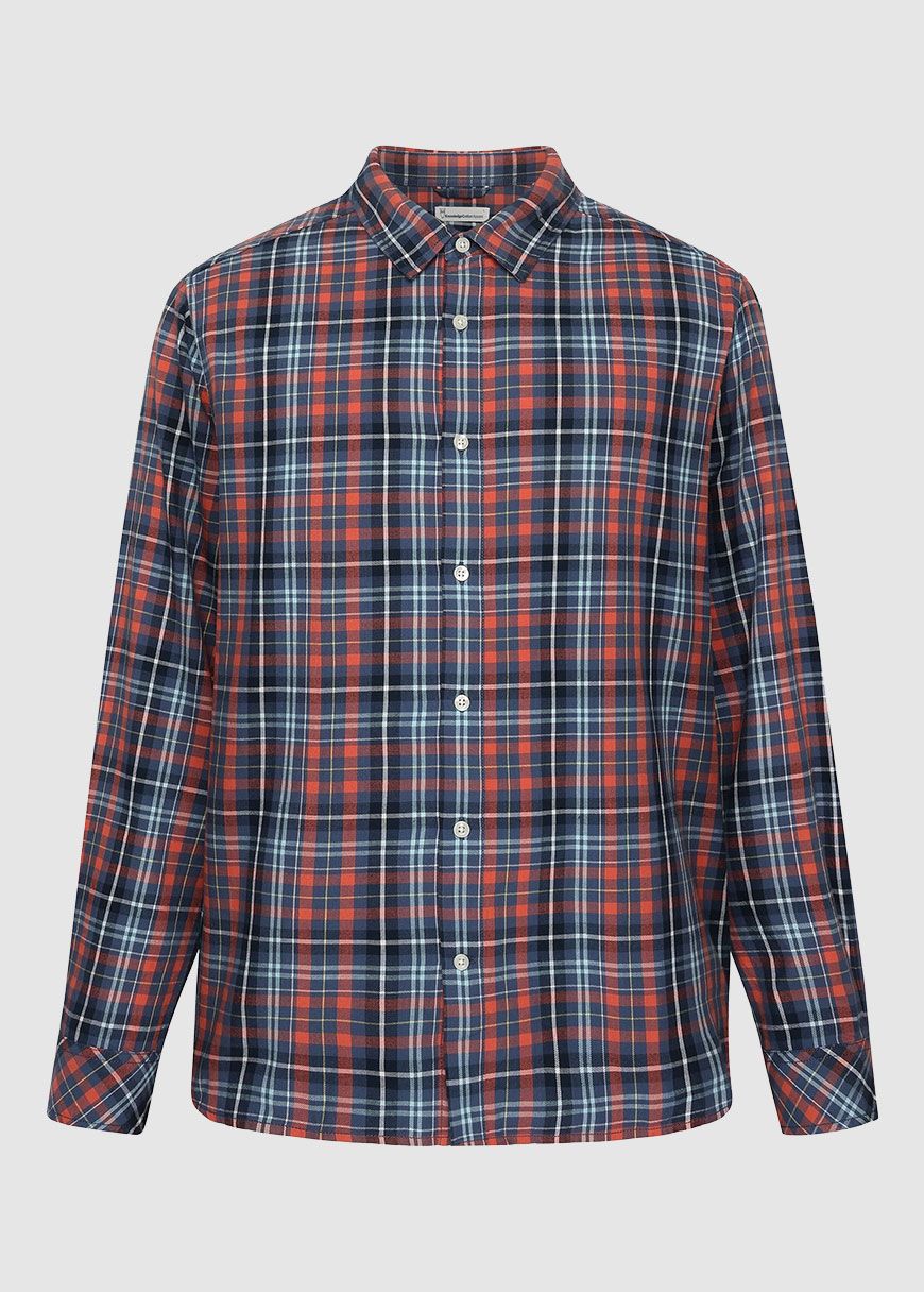 Regular Fit Small Checked Flannel Shirt