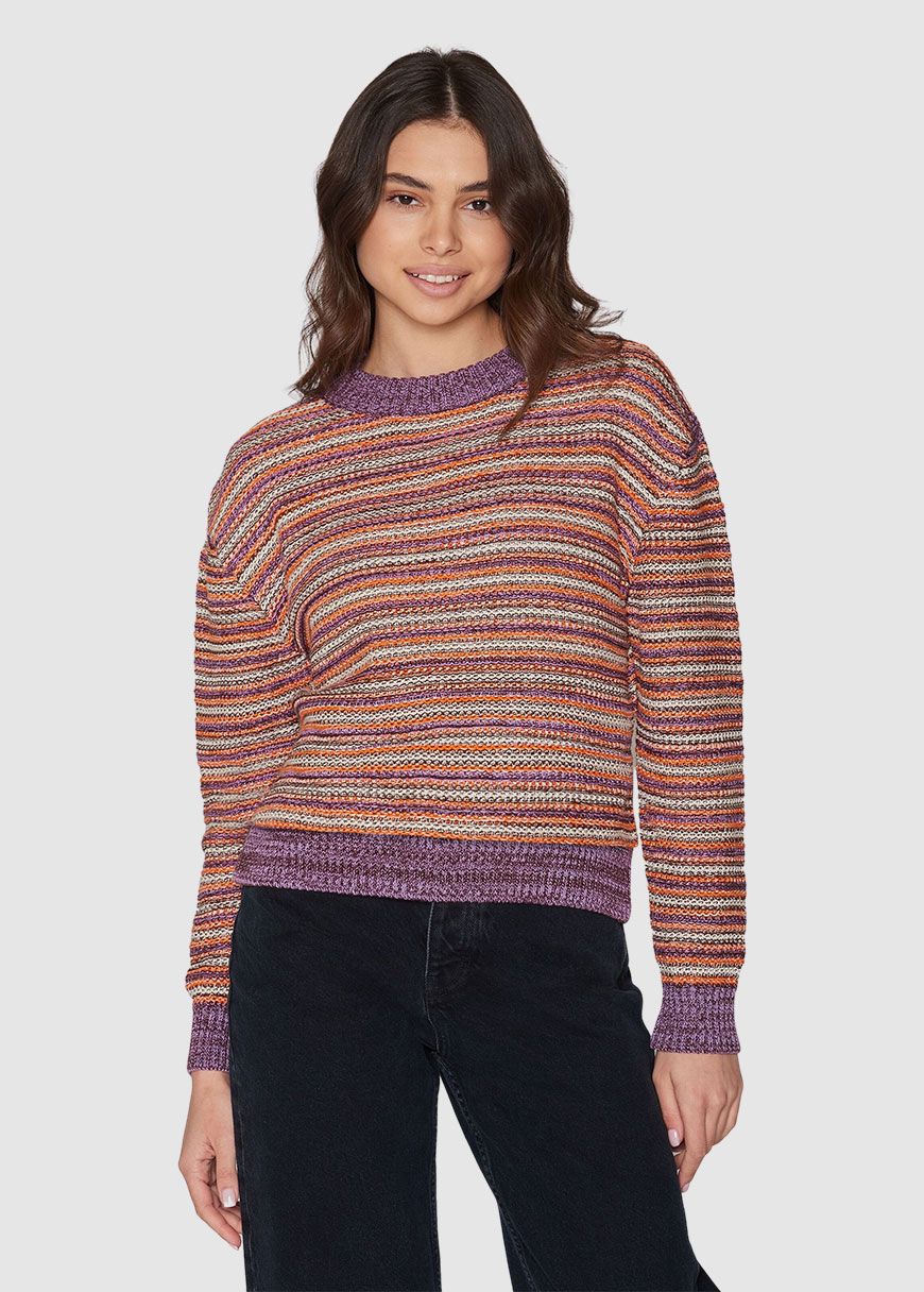 Multi Color Knitted Crew Neck Multi Color Knitted Crew Neck