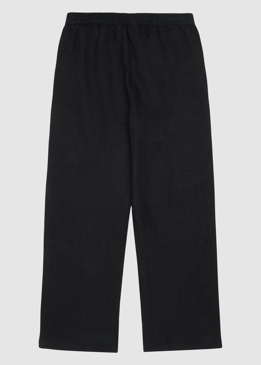 Posey Wide Mid-Rise Linen Pants