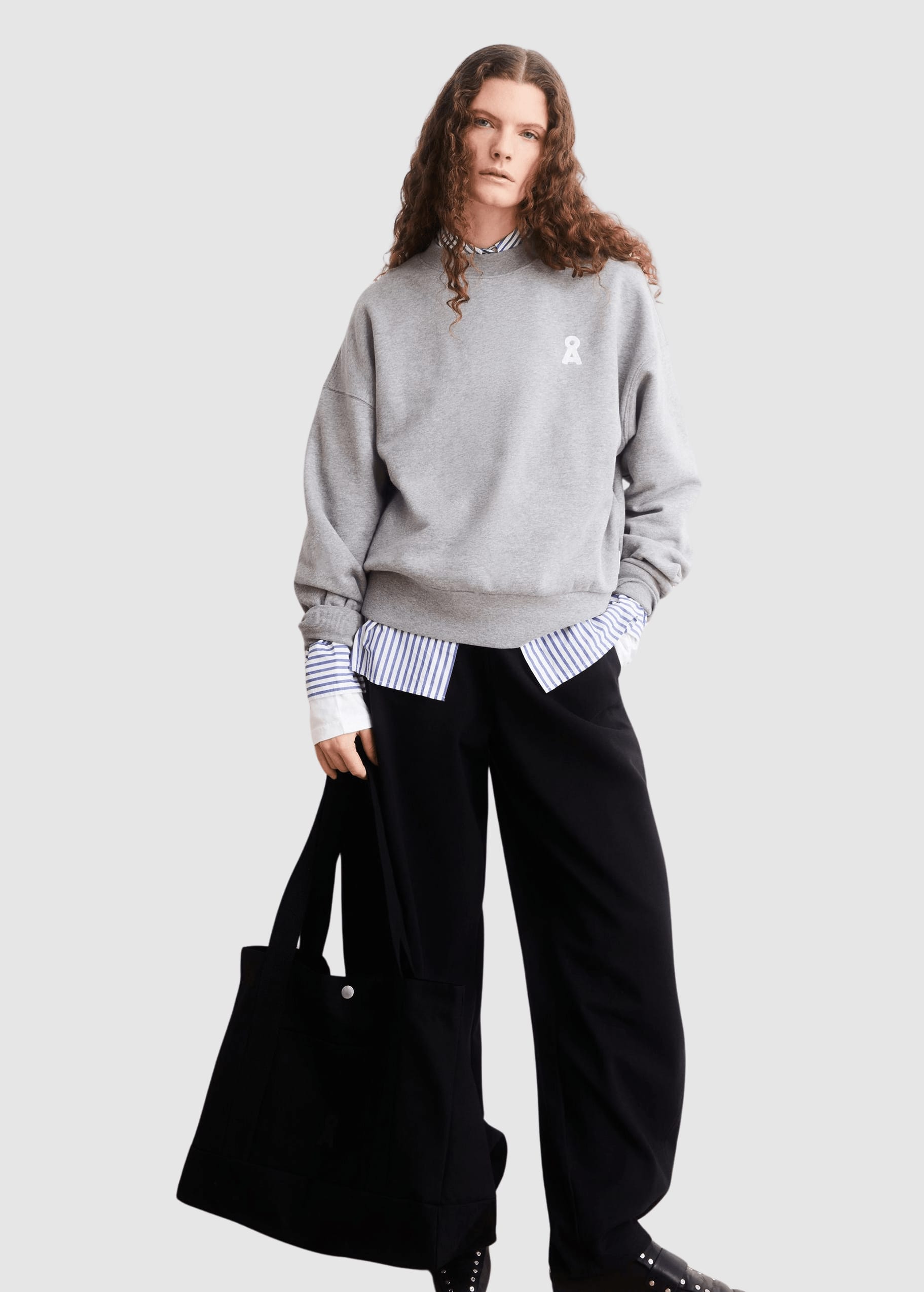 Iconic Å Alizaa Sweat Silver Melange
