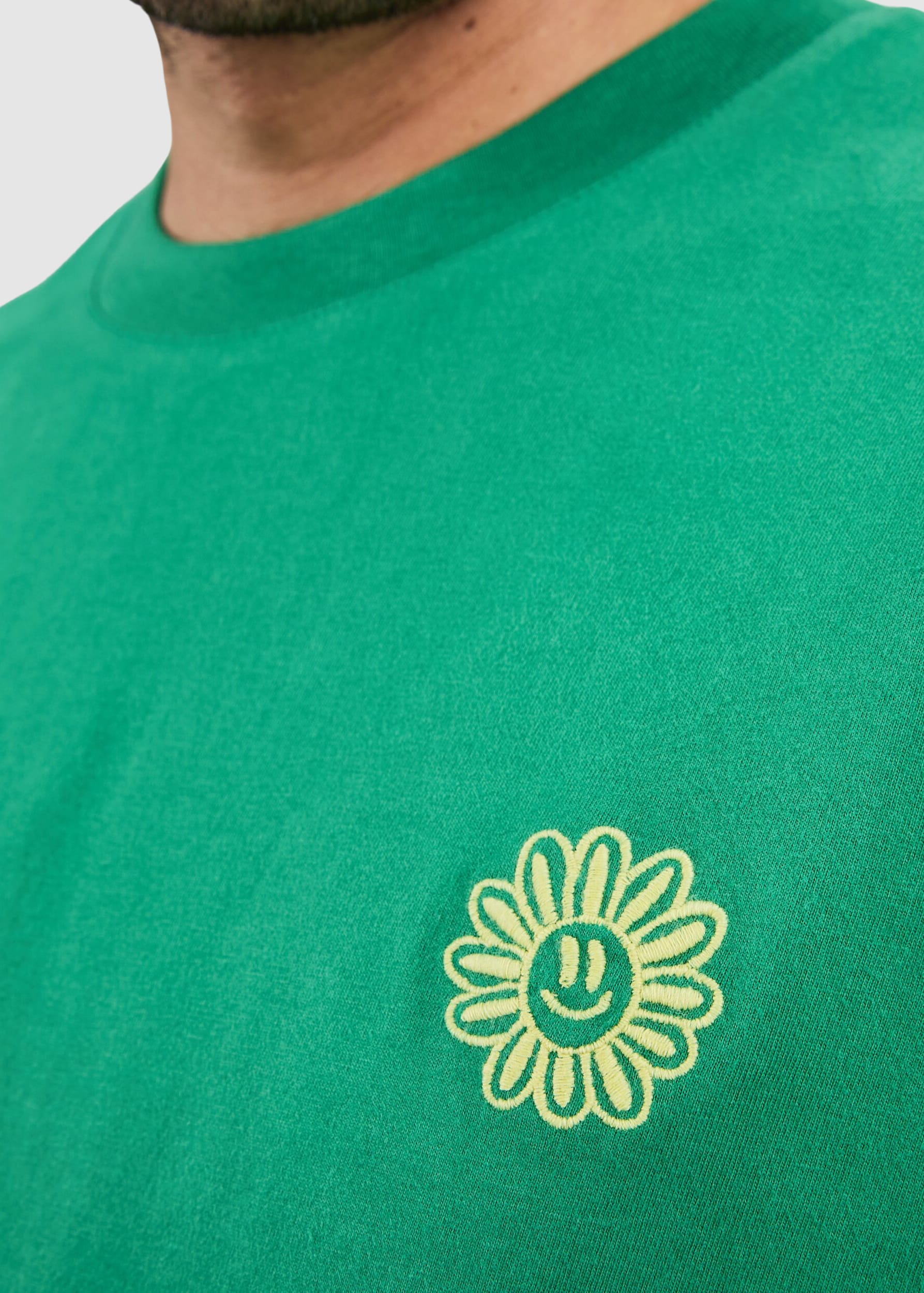 Asis Percales Daisy T-Shirt Green