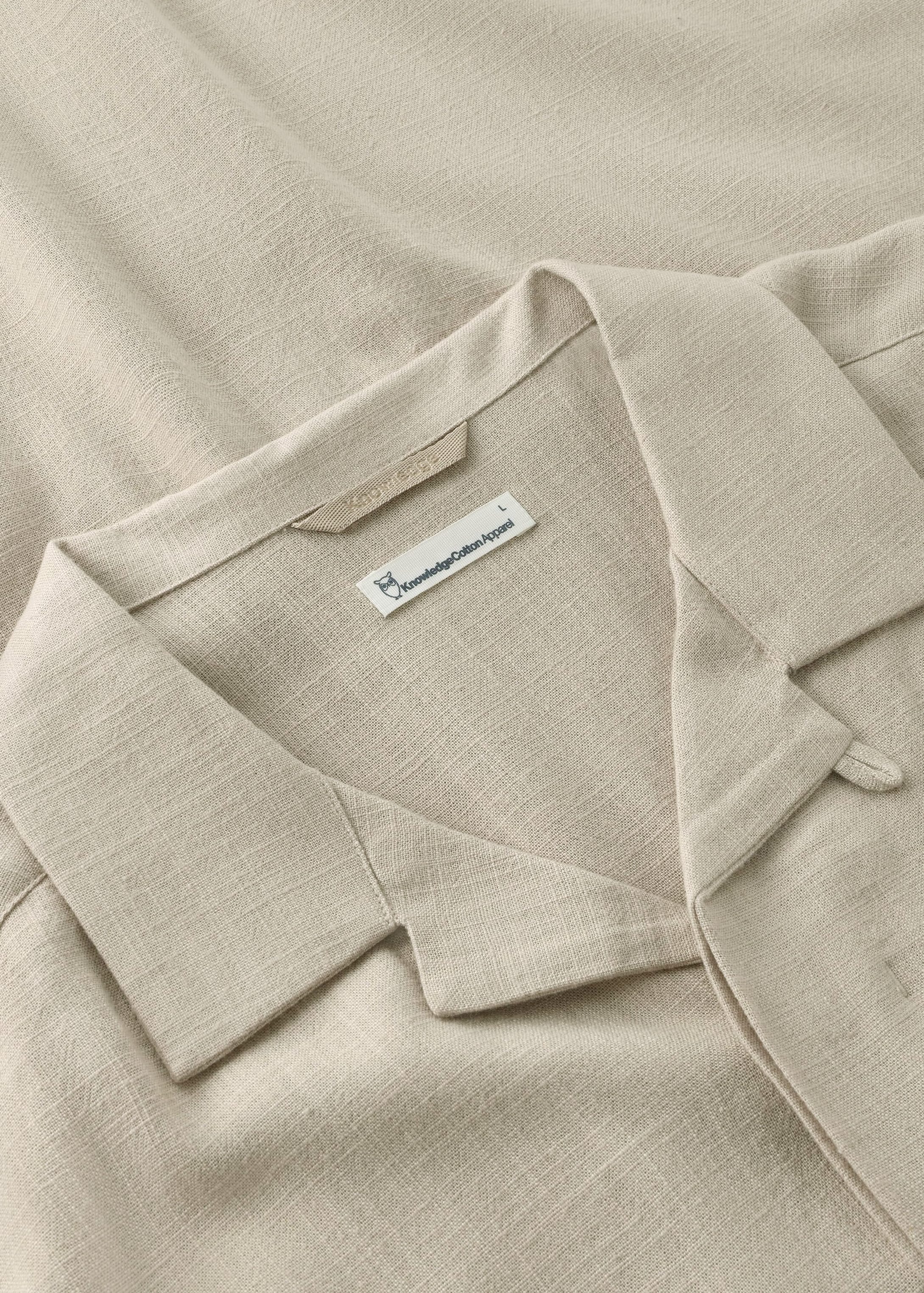 Moss Relaxed Linen-MIX Short Sleeve Shirt Light Feather Gray Moss Relaxed Linen-MIX Short Sleeve Shirt Light Feather Gray