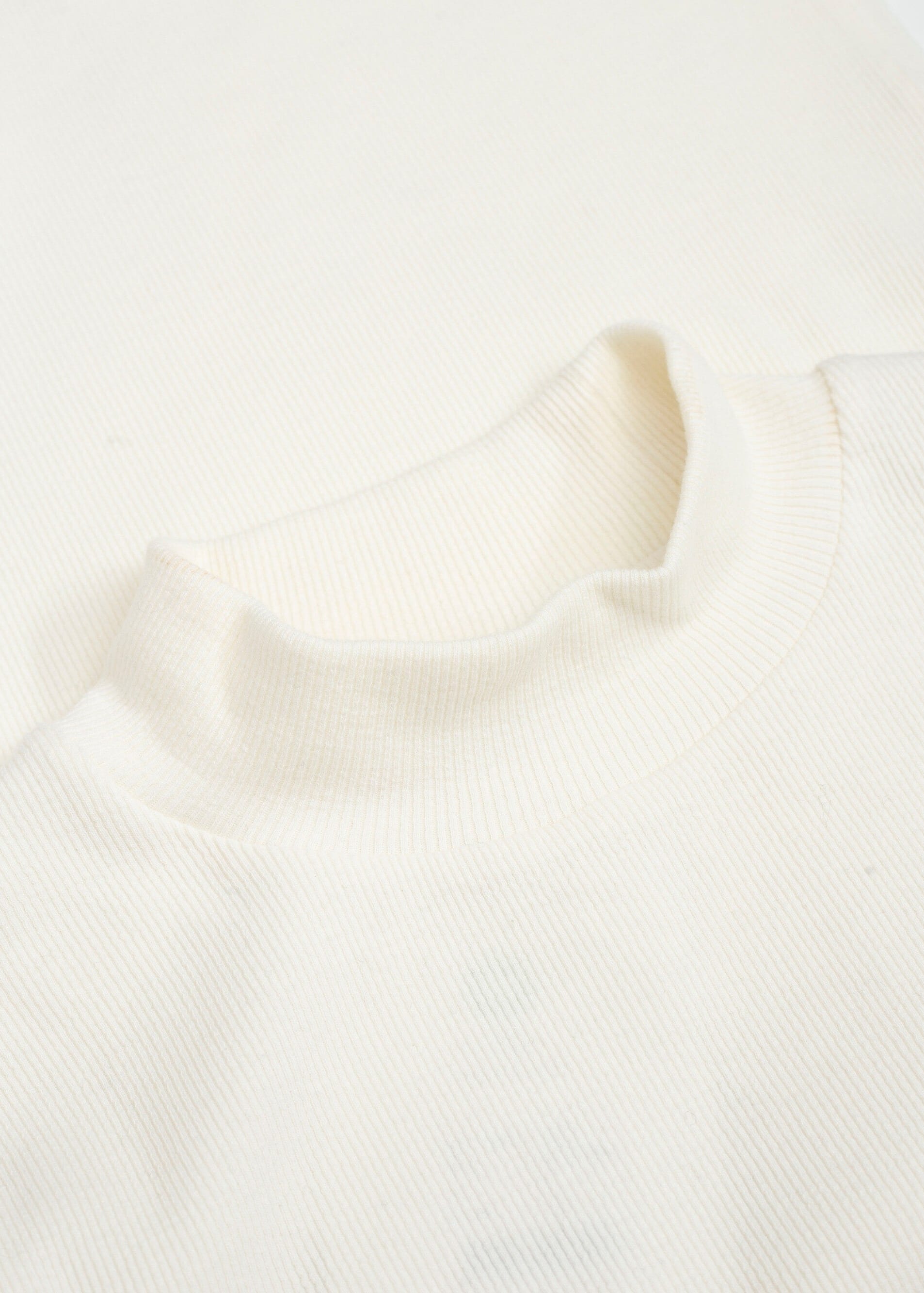 Rib Mock Neck Star White