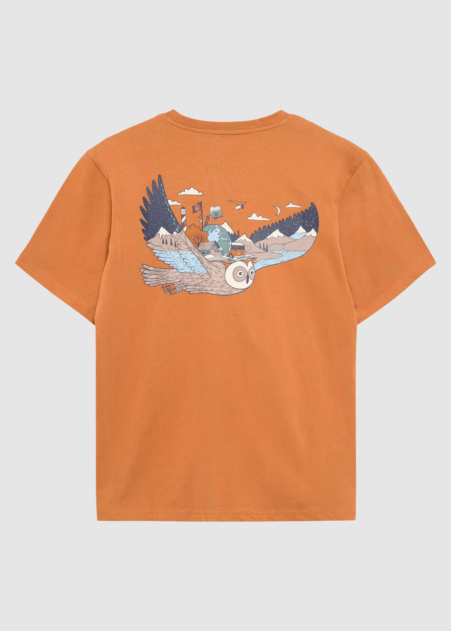 knowledge-cotton-apparel-back-print-t-shirt-lion-2.jpeg Back Print T-Shirt Lion