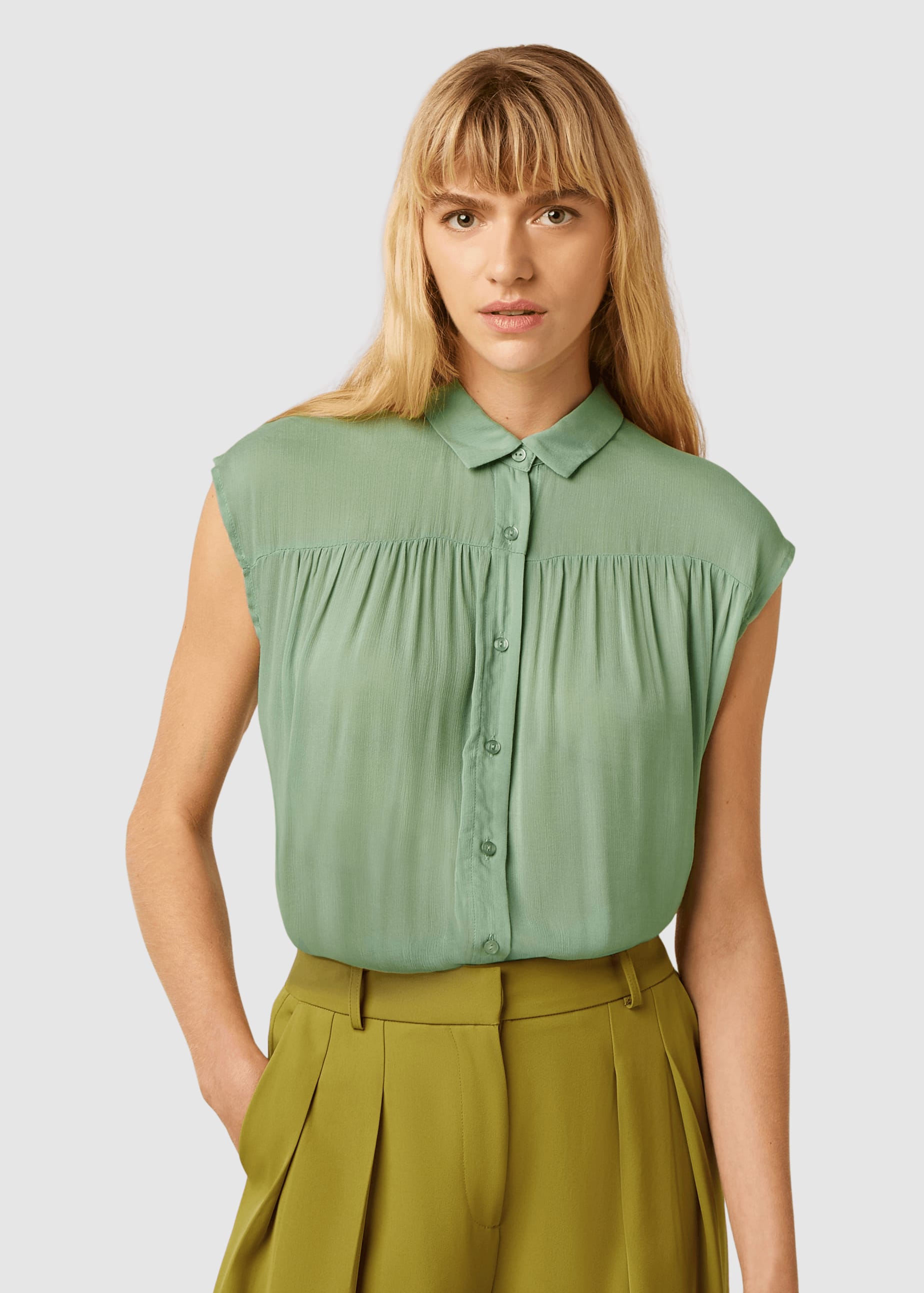 Amy Blouse Capo Minty Meadow