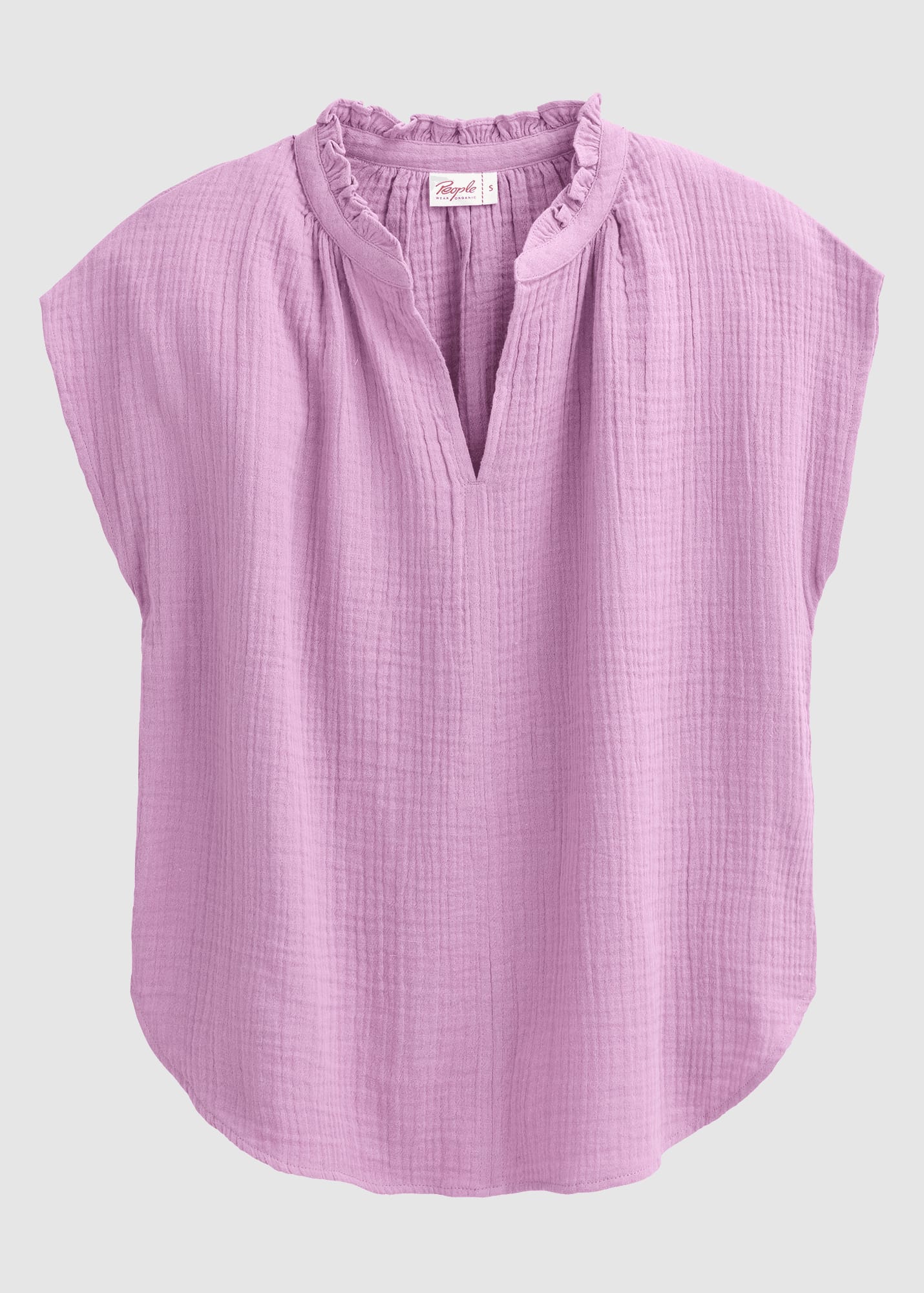 Musselin-Bluse Ärmellos Malve
