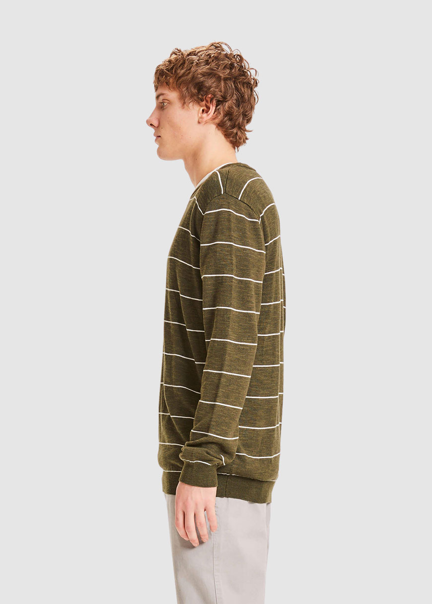 Forrest O-Neck Striped Knit