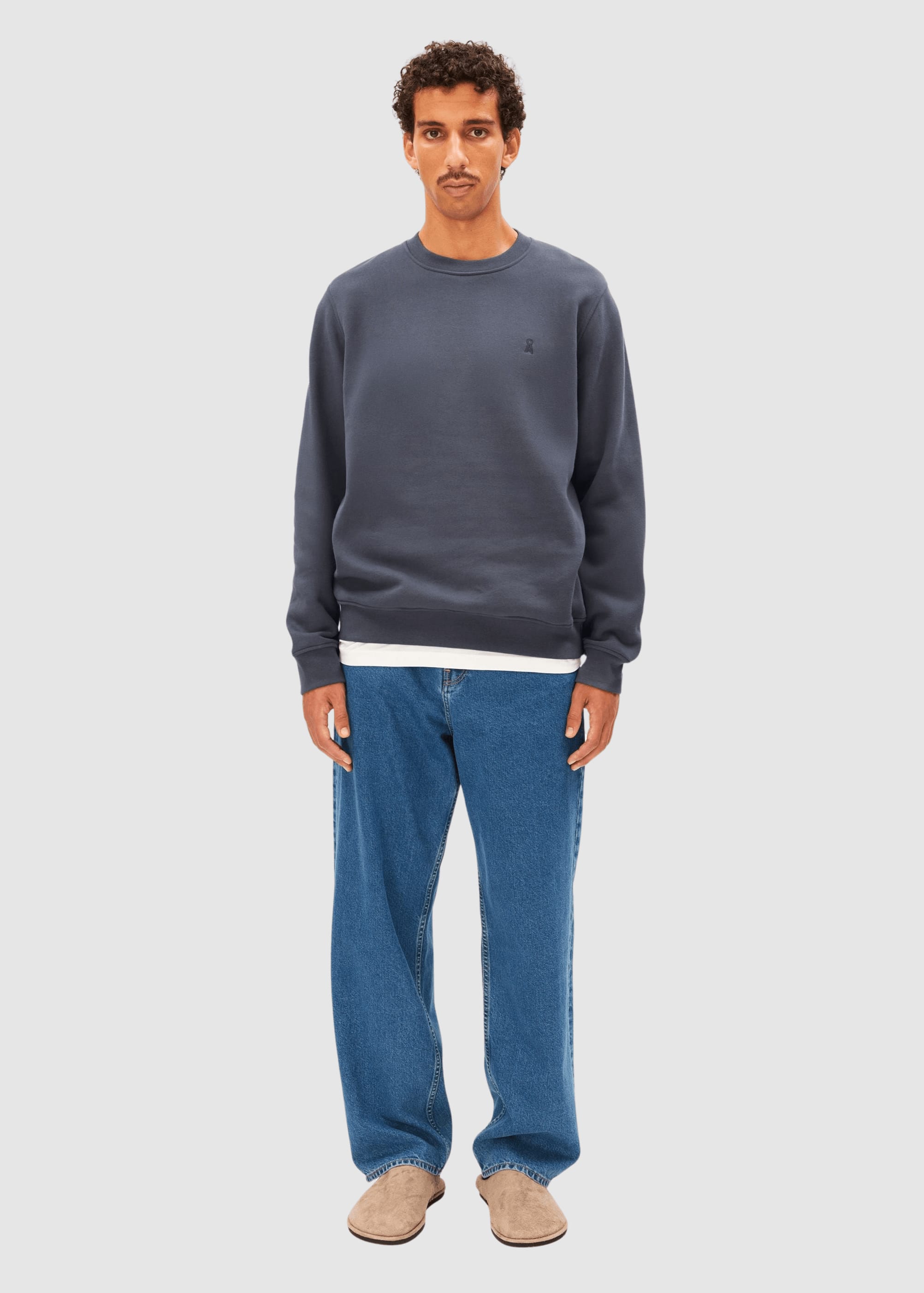 armedangels-baaro-fleece-sweatshirt-moonshadow-5.jpeg Baaro Fleece Sweatshirt Moonshadow
