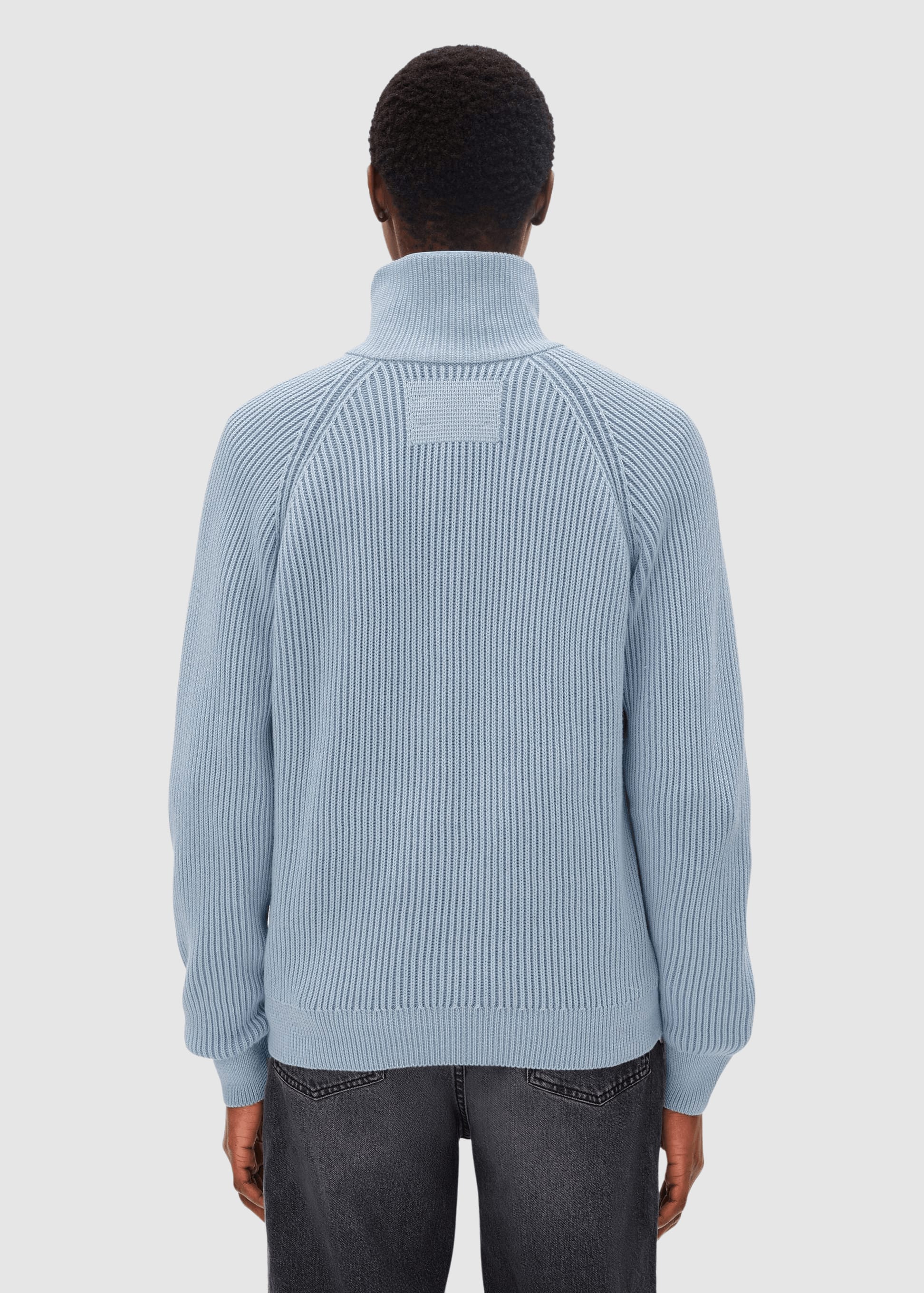 Troyer Vanisé Knit Sweater Blue Glow-Dark Blue Glow