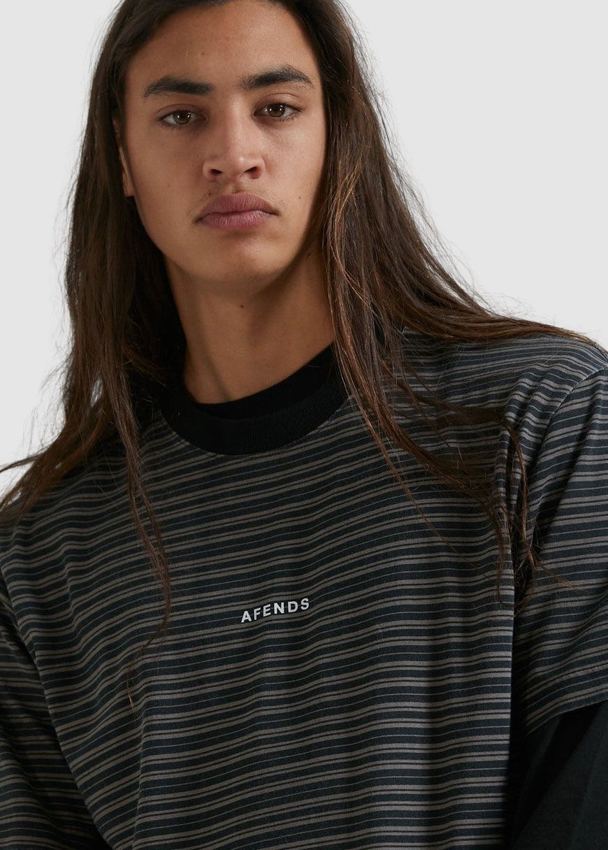 Ender Recycled Stripe Retro Fit Tee Ender Recycled Stripe Retro Fit Tee