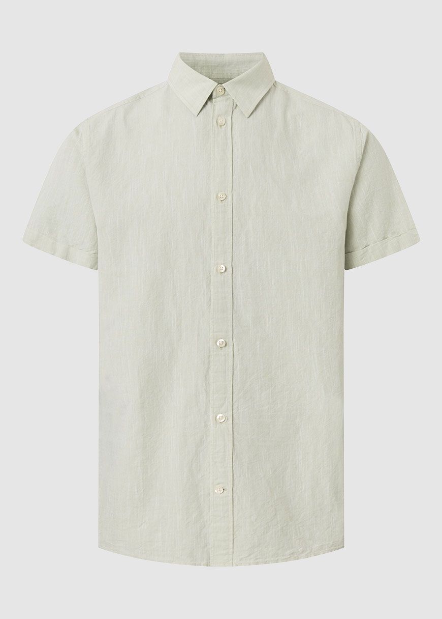 Custom Fit Linen Short Sleeve Shirt Custom Fit Linen Short Sleeve Shirt