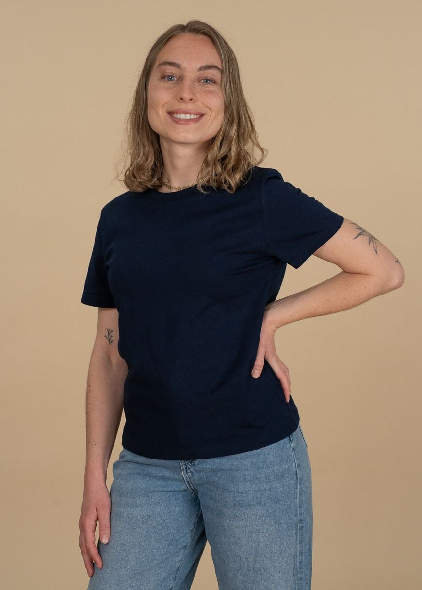 GXB-STTW172-FRENCHNAVY-03.jpg Classic T-Shirt Woman French Navy
