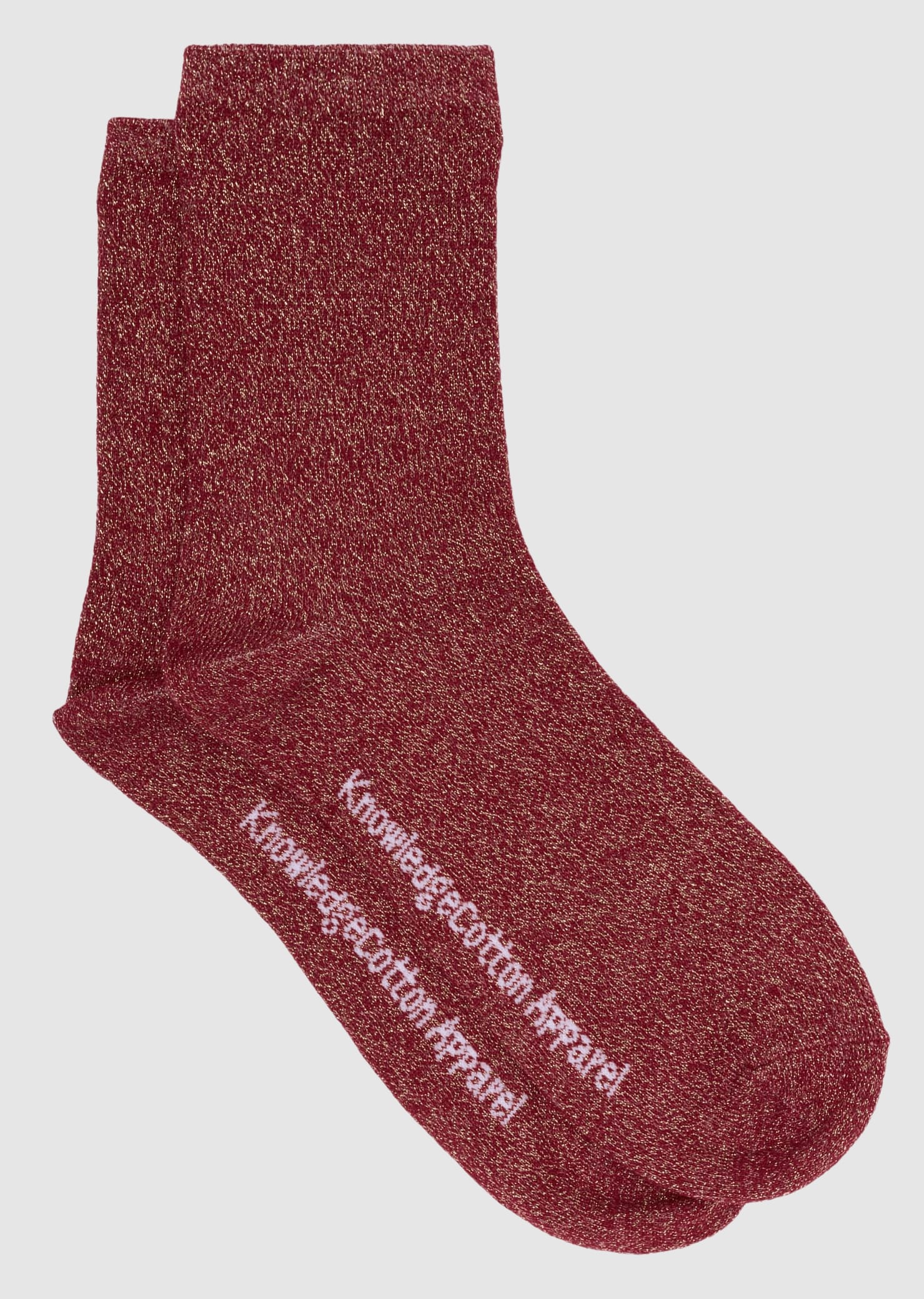 knowledge-cotton-apparel-glitter-socks-rhubarb-1.jpeg Glitter Socks Rhubarb