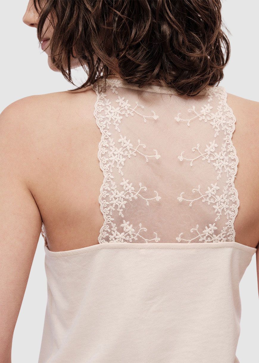 Top mit Spitze Top mit Spitze