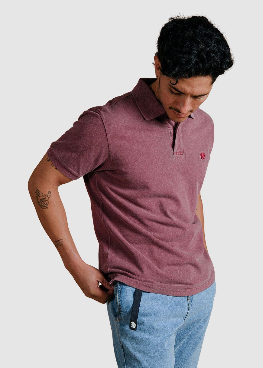 Organic Pigment Dyed Polo Shirt