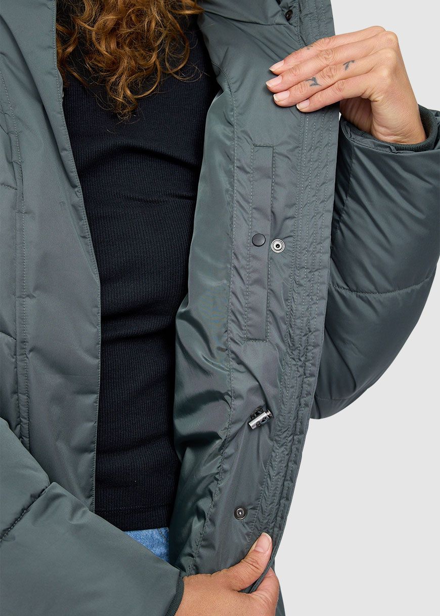 Waves Quilt Puffer Coat
