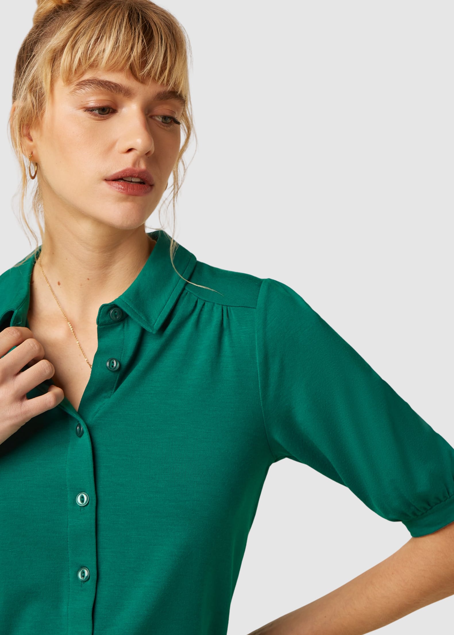 Carina Blouse Tulum Ponderosa Green