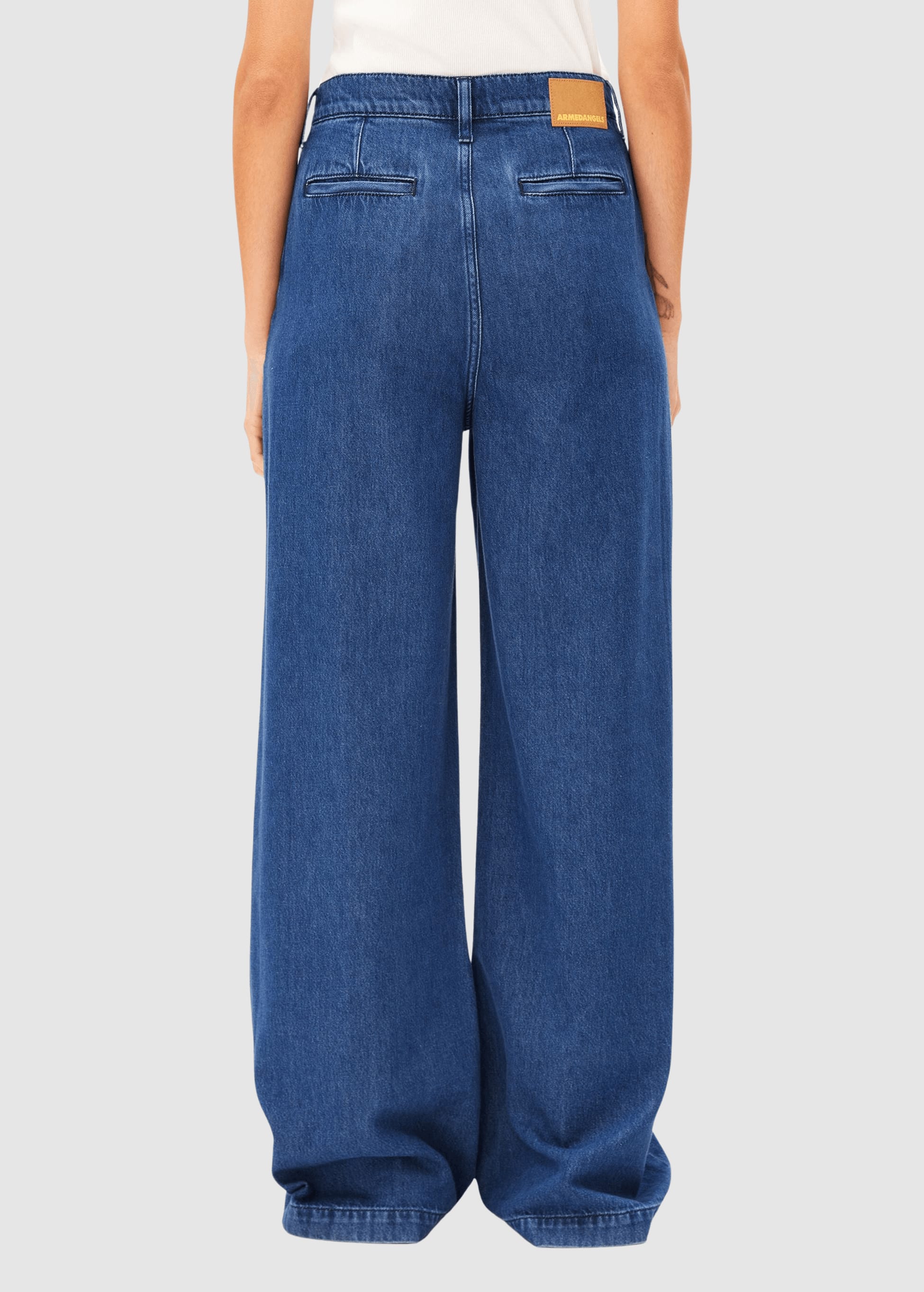 armedangels-wide-leg-denim-pant-bright-blue-2.jpeg Wide Leg Denim Pant Bright Blue