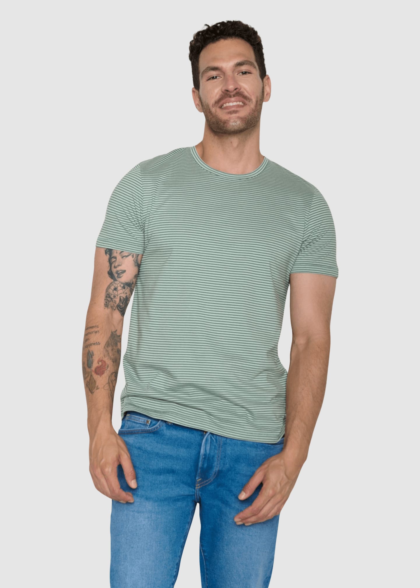 Basic Spice T-Shirt Bamboo Stripes