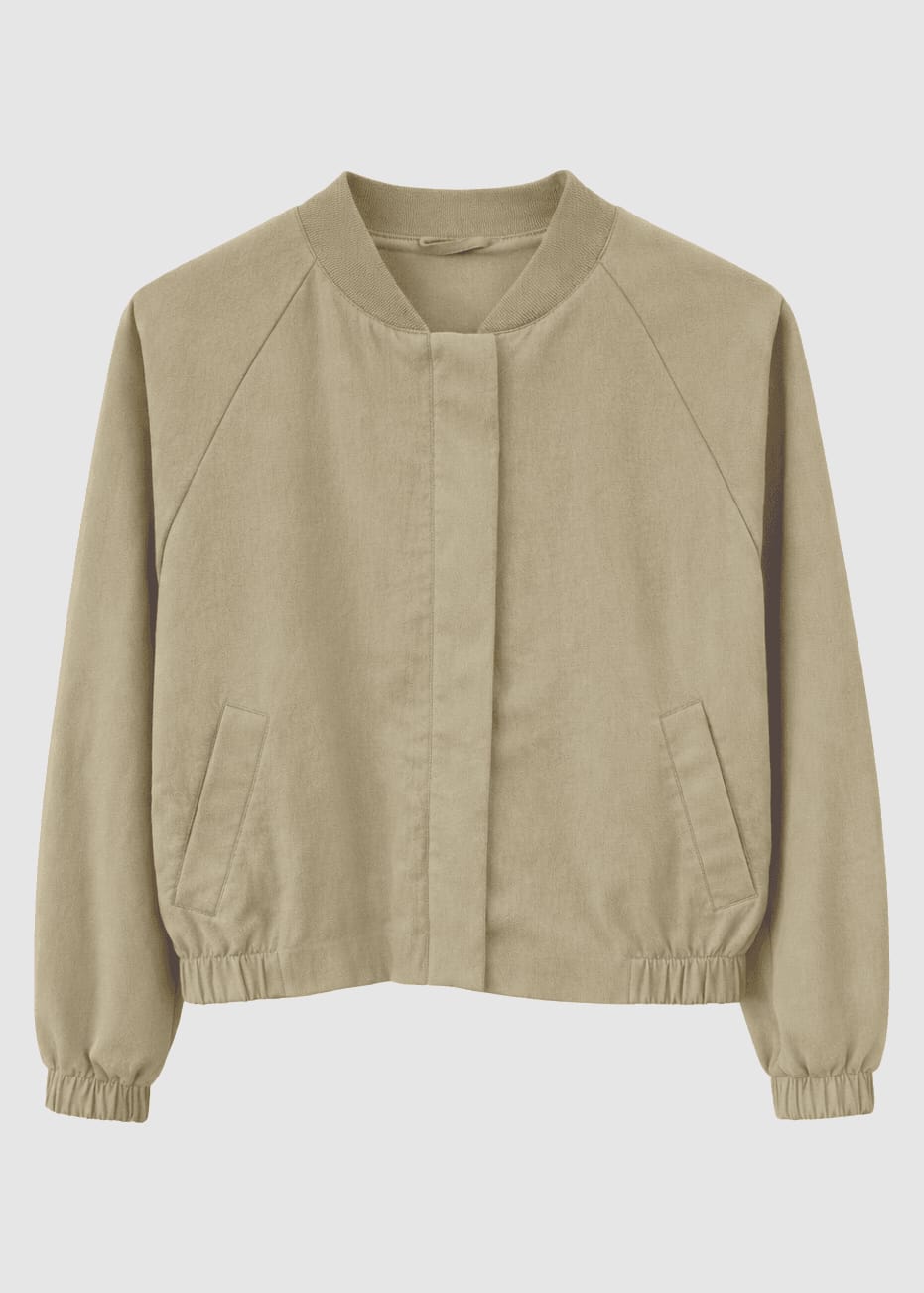 Short Cotton Bomber Sea Green Short Cotton Bomber Sea Green