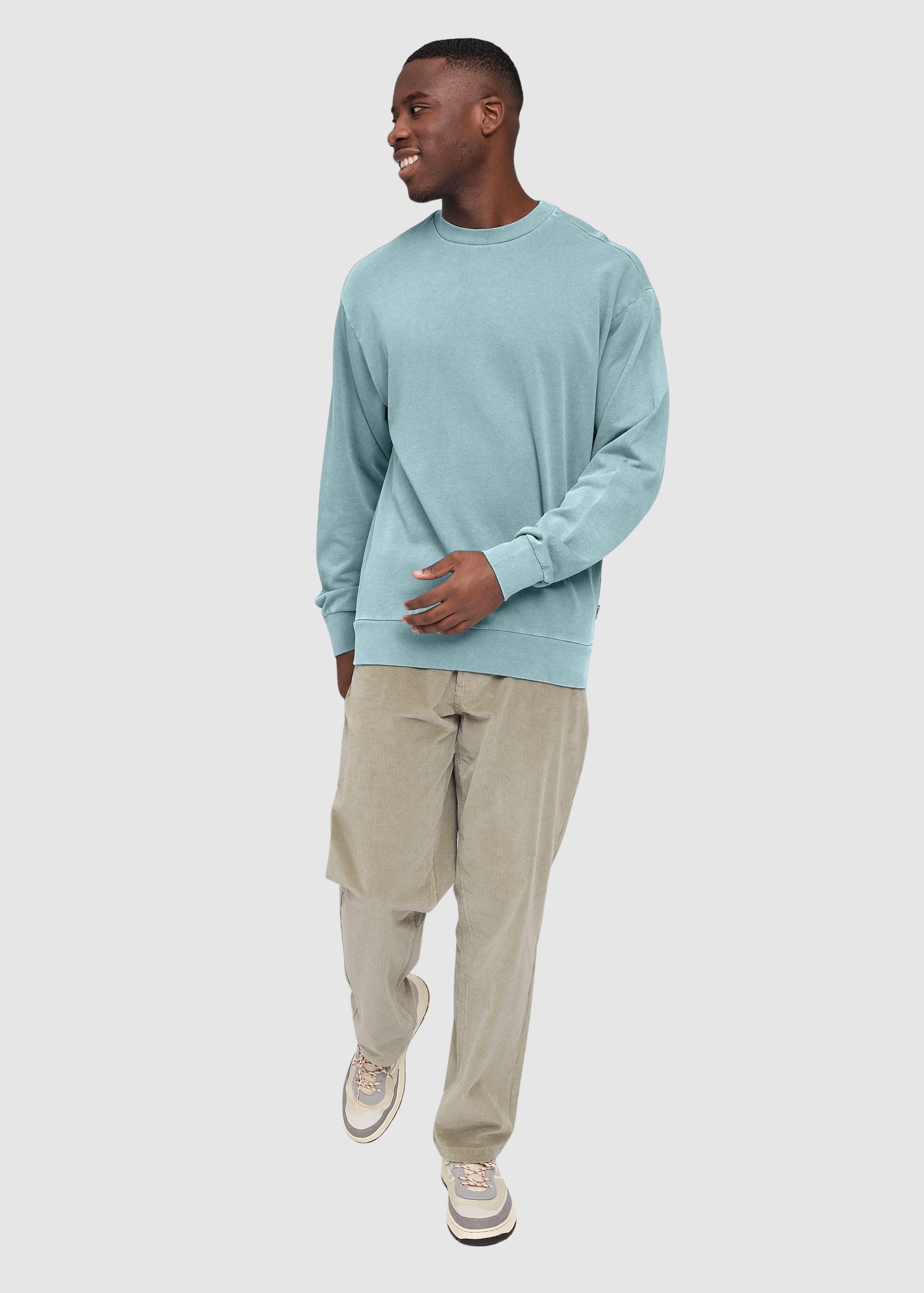 Genderless Natural Dye Sweatshirt Natural Dye Turquoise Genderless Natural Dye Sweatshirt Natural Dye Turquoise