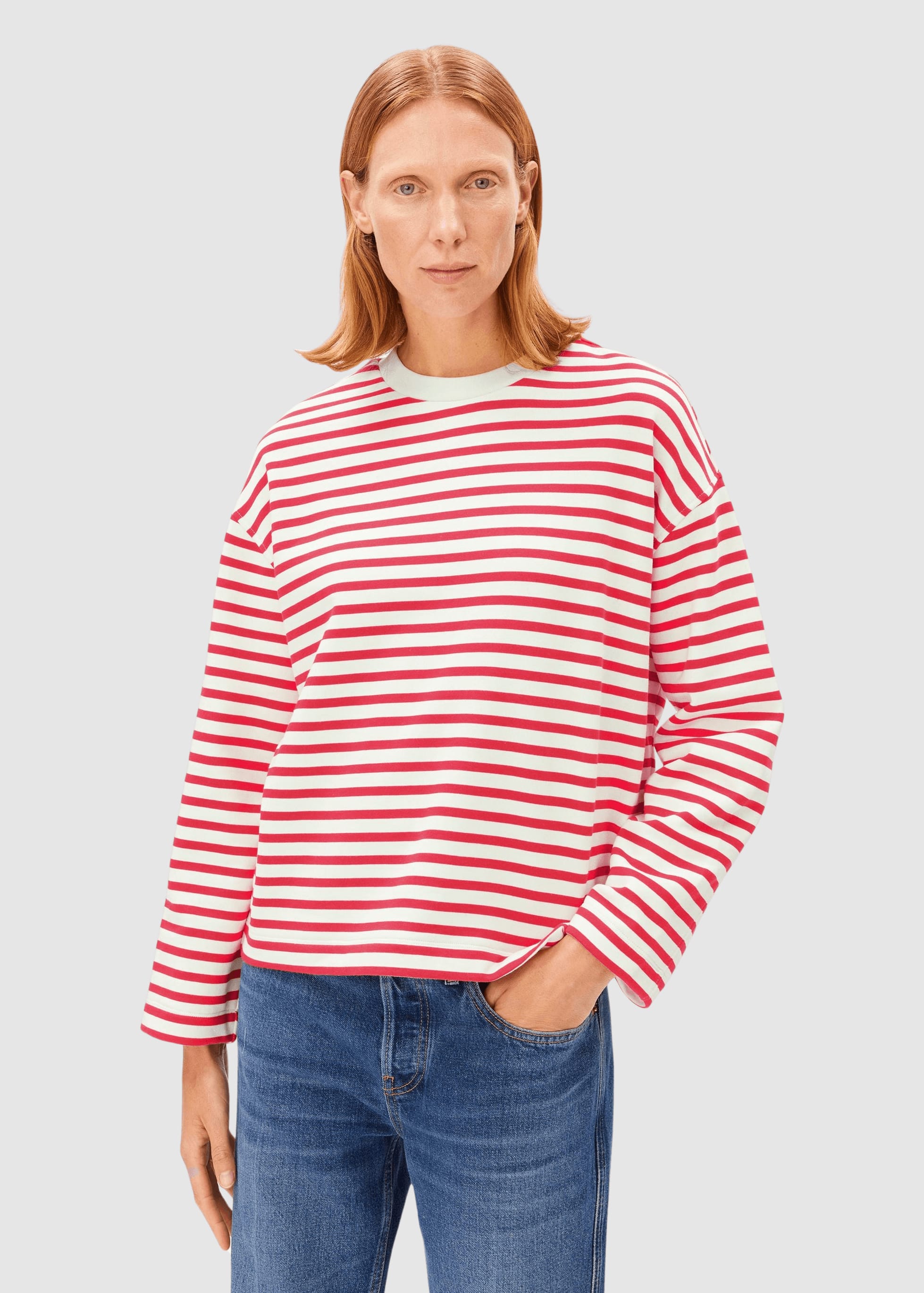 Frankaa Maarlen Stripe Sweat Undyed-Mars Red Frankaa Maarlen Stripe Sweat Undyed-Mars Red