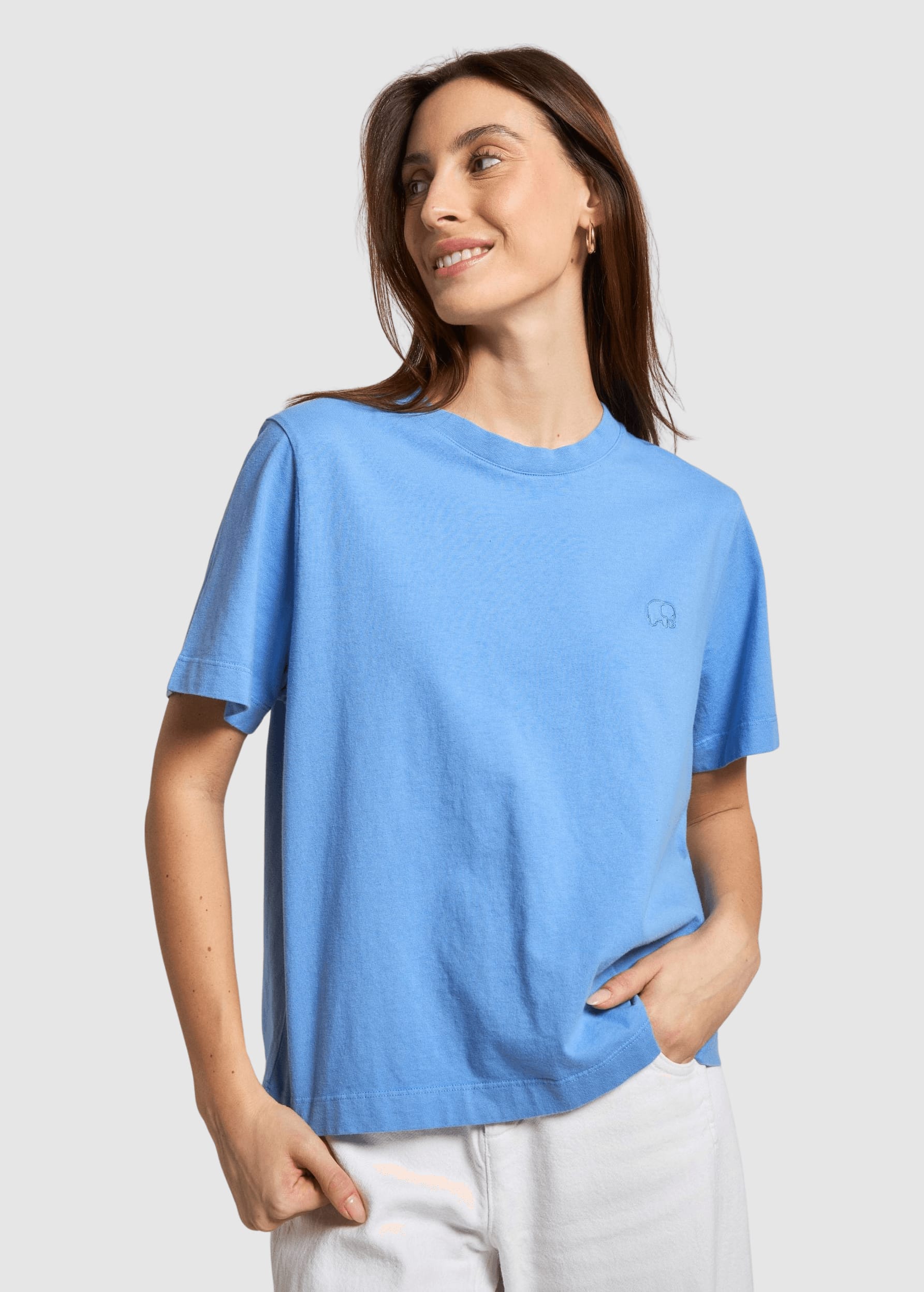 Women’s Essential Sunwashed T-Shirt Ultramarine Blue