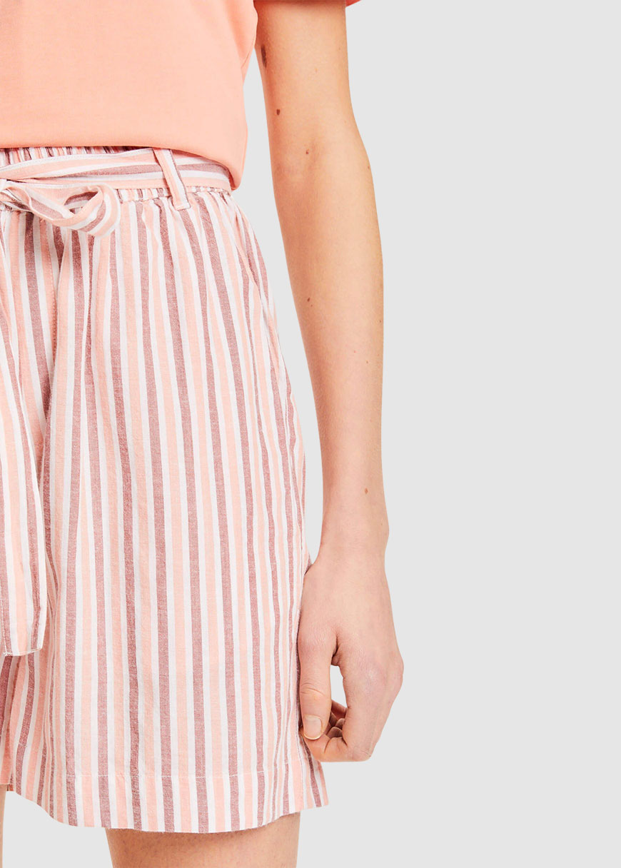 Tulip Striped Paper Bag Shorts Tulip Striped Paper Bag Shorts