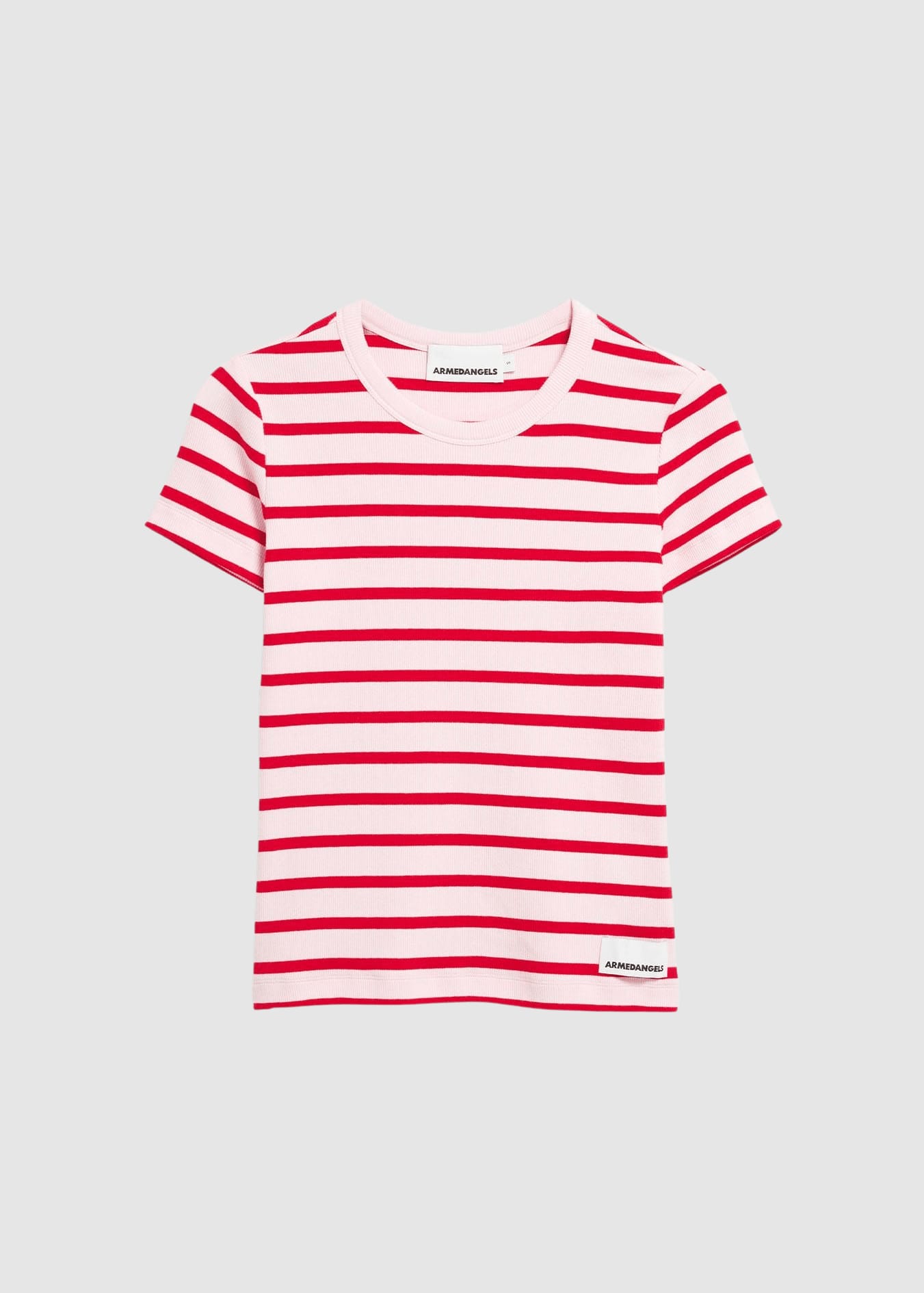Kardaa Stripe T-Shirt Pink Mist-Mars Red