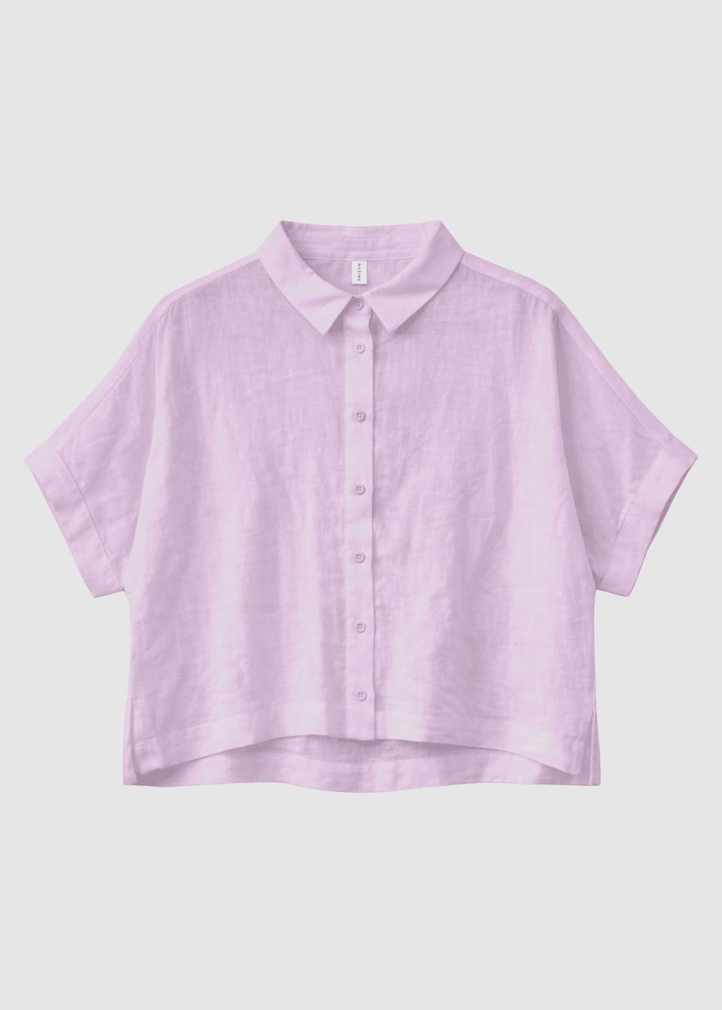 Short Sleeve Linen Shirt Bright Lavender Short Sleeve Linen Shirt Bright Lavender