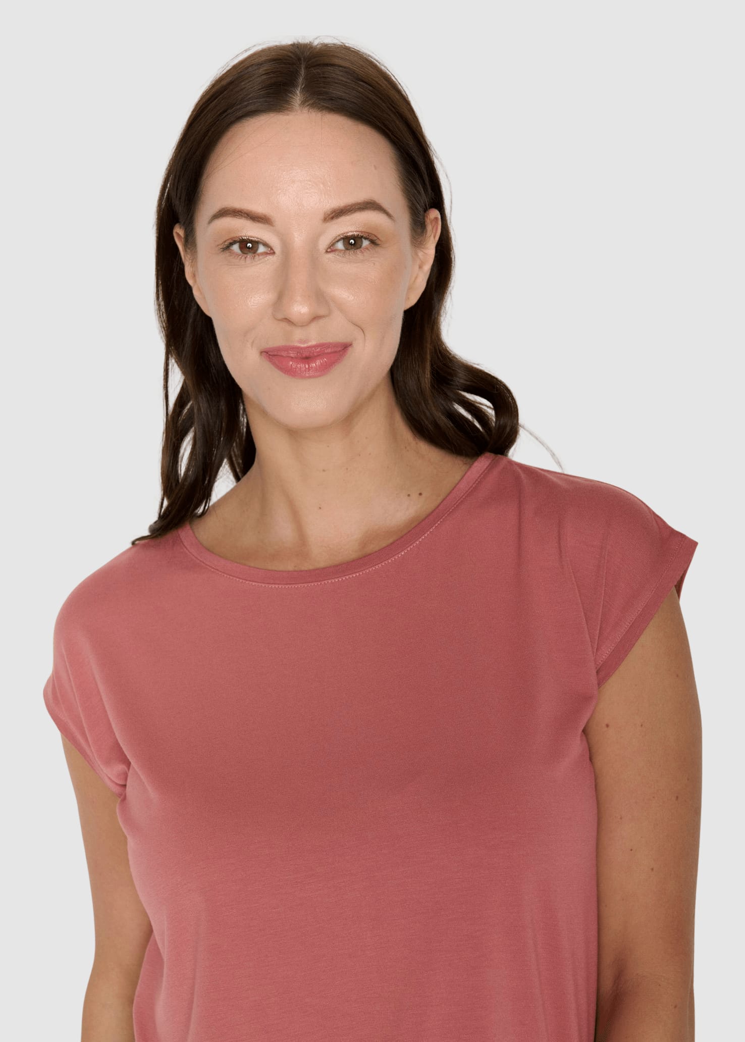 Basic Timid Shirts Dark Rose