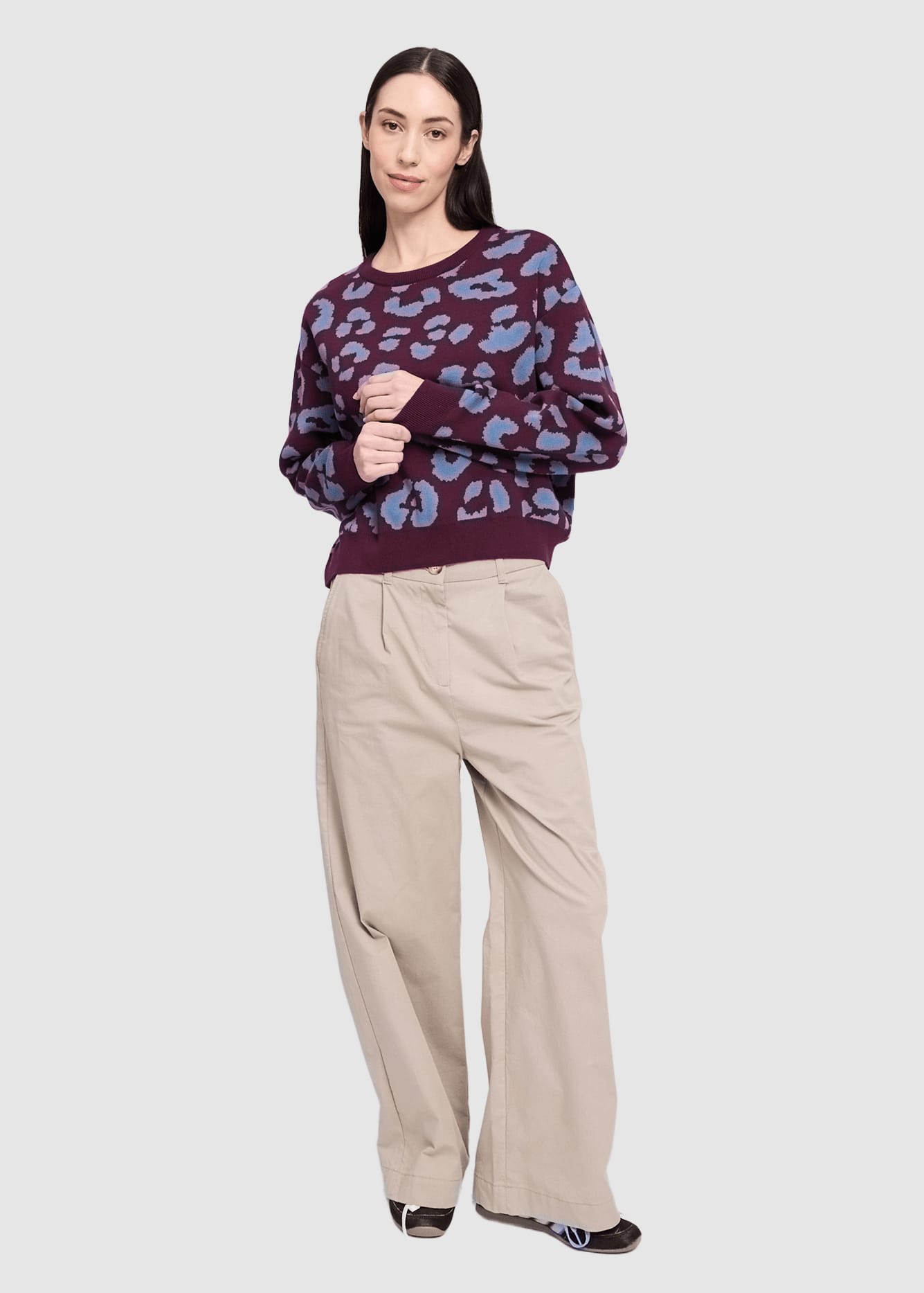 mazine-leo-jacquard-knit-jumper-burgundy-smoke-blue-4.jpeg Leo Jacquard Knit Jumper Burgundy Smoke Blue