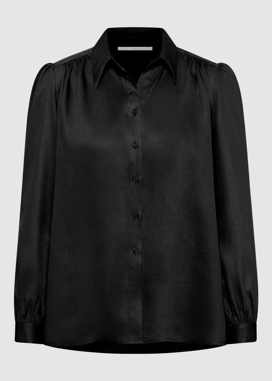 Bluse mit Kräuseln