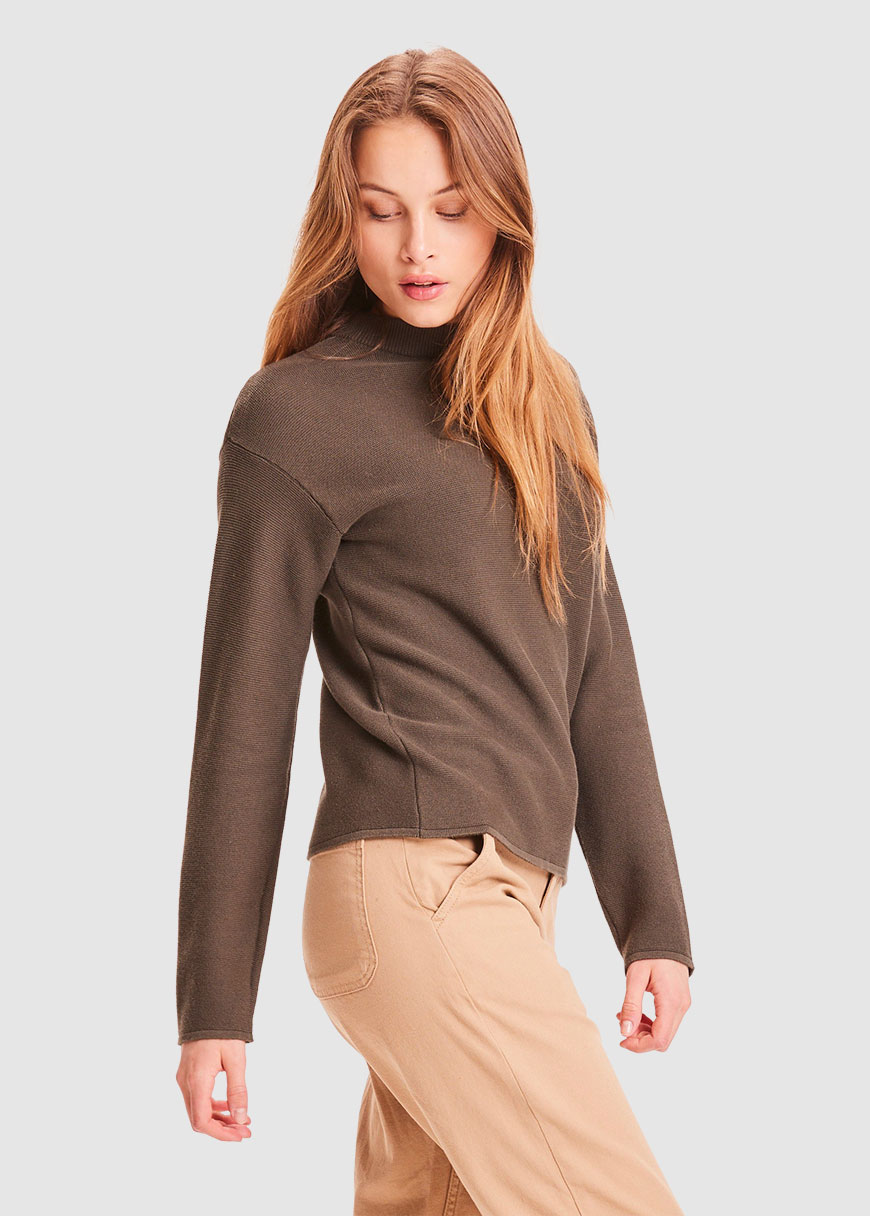 Myrthe Basic Cotton Mock Neck Myrthe Basic Cotton Mock Neck