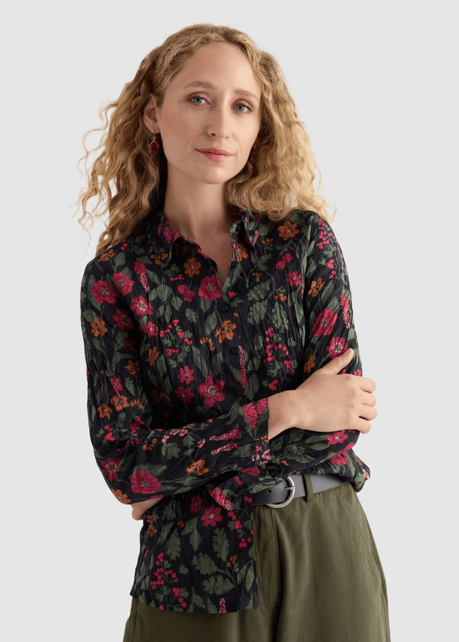 Larissa Shirt Winter Botanical Mix