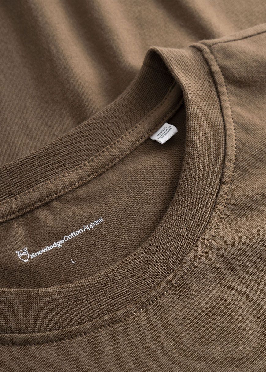Tee In Single Jersey With Wood Print