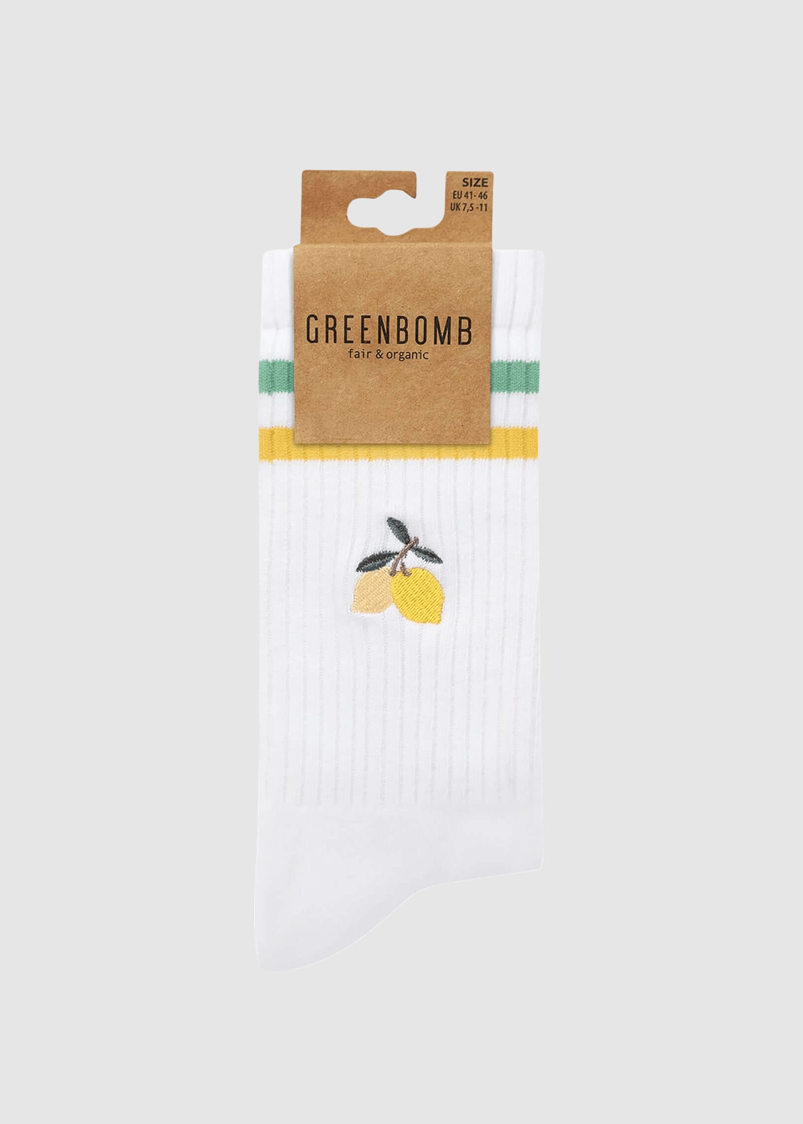greenbomb-lemon-socks-white-2.jpeg Lemon Socks White
