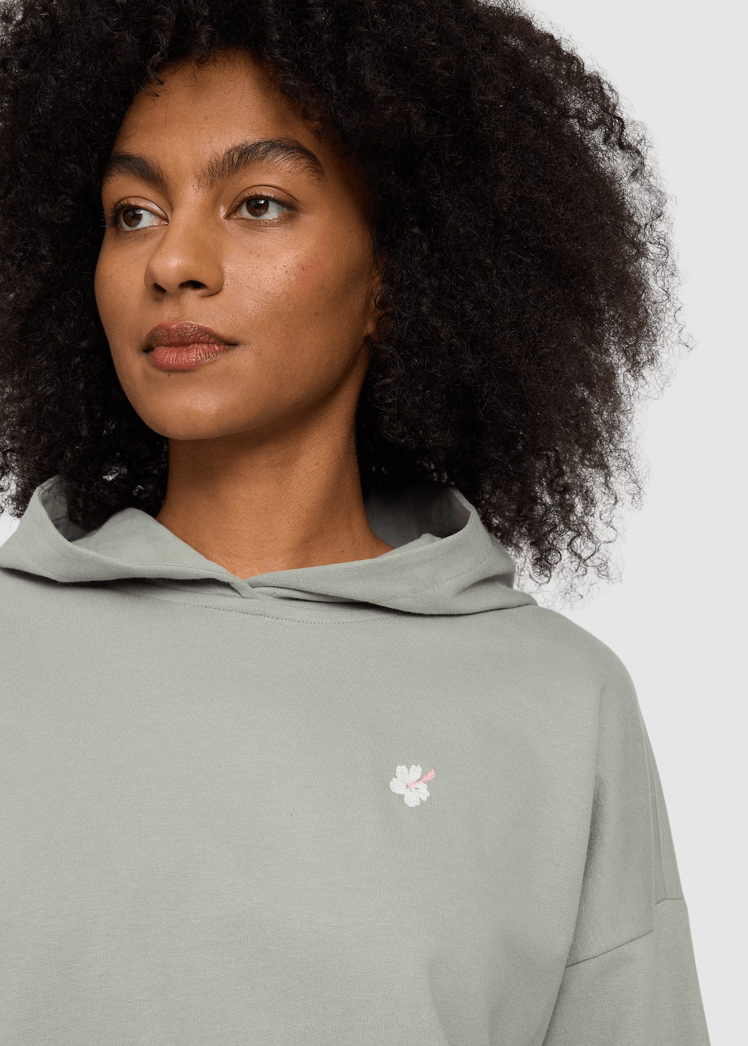 Back Print Hoodie Eucalyptus/hibiscus Back Print Hoodie Eucalyptus/hibiscus