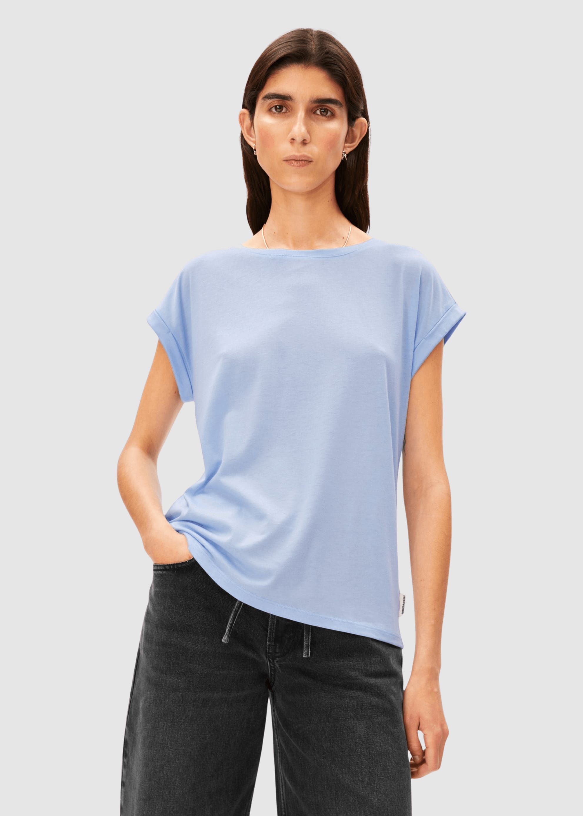 armedangels-jilaana-t-shirt-soft-blue-1.jpeg Jilaana T-Shirt Soft Blue