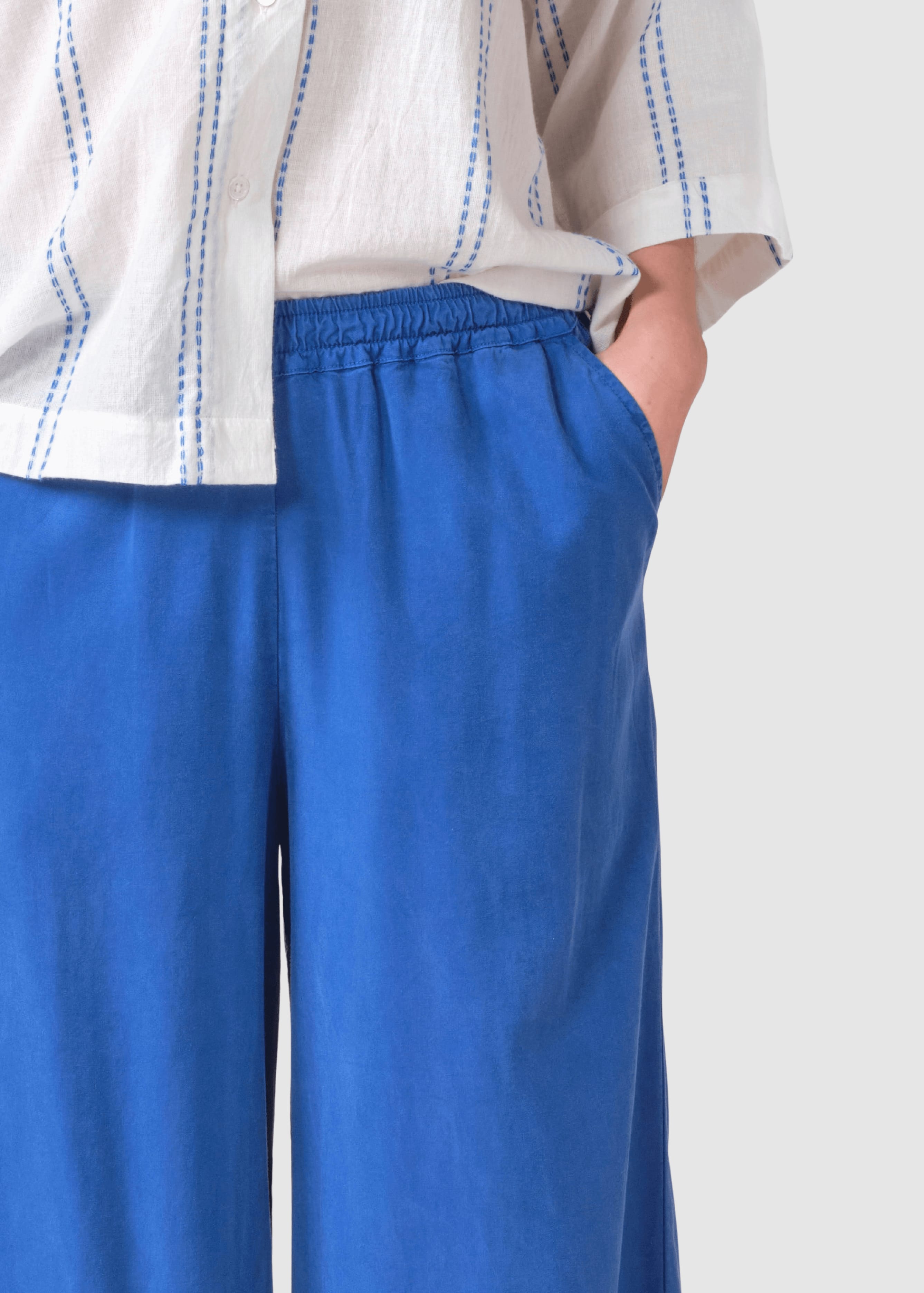 Kaja Lyocell Pants Surf Blue