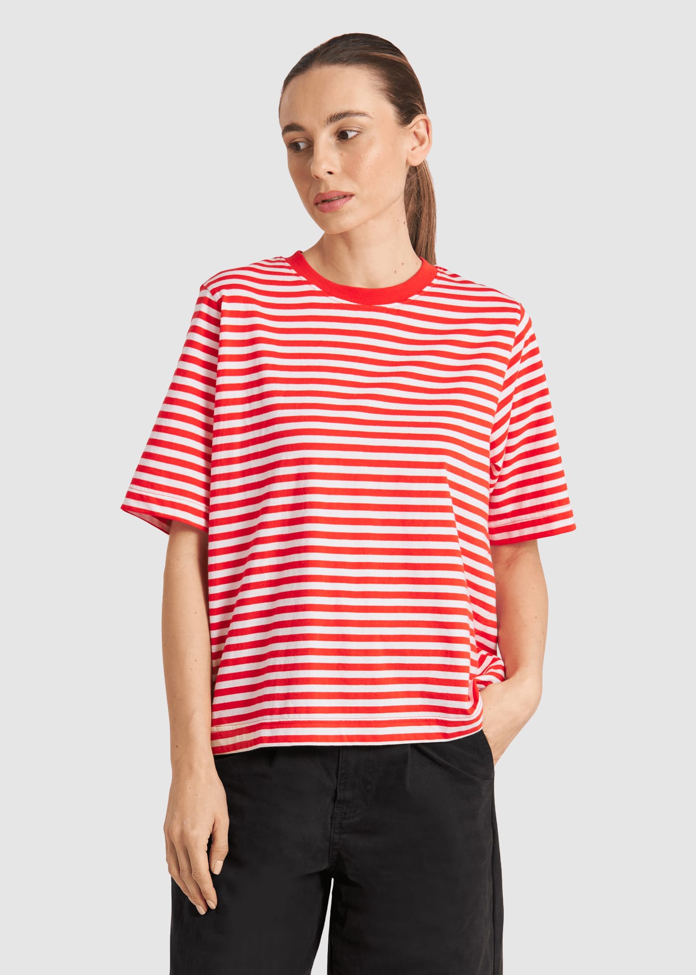 T-Shirt Vadstena Stripes Grenadine Red T-Shirt Vadstena Stripes Grenadine Red