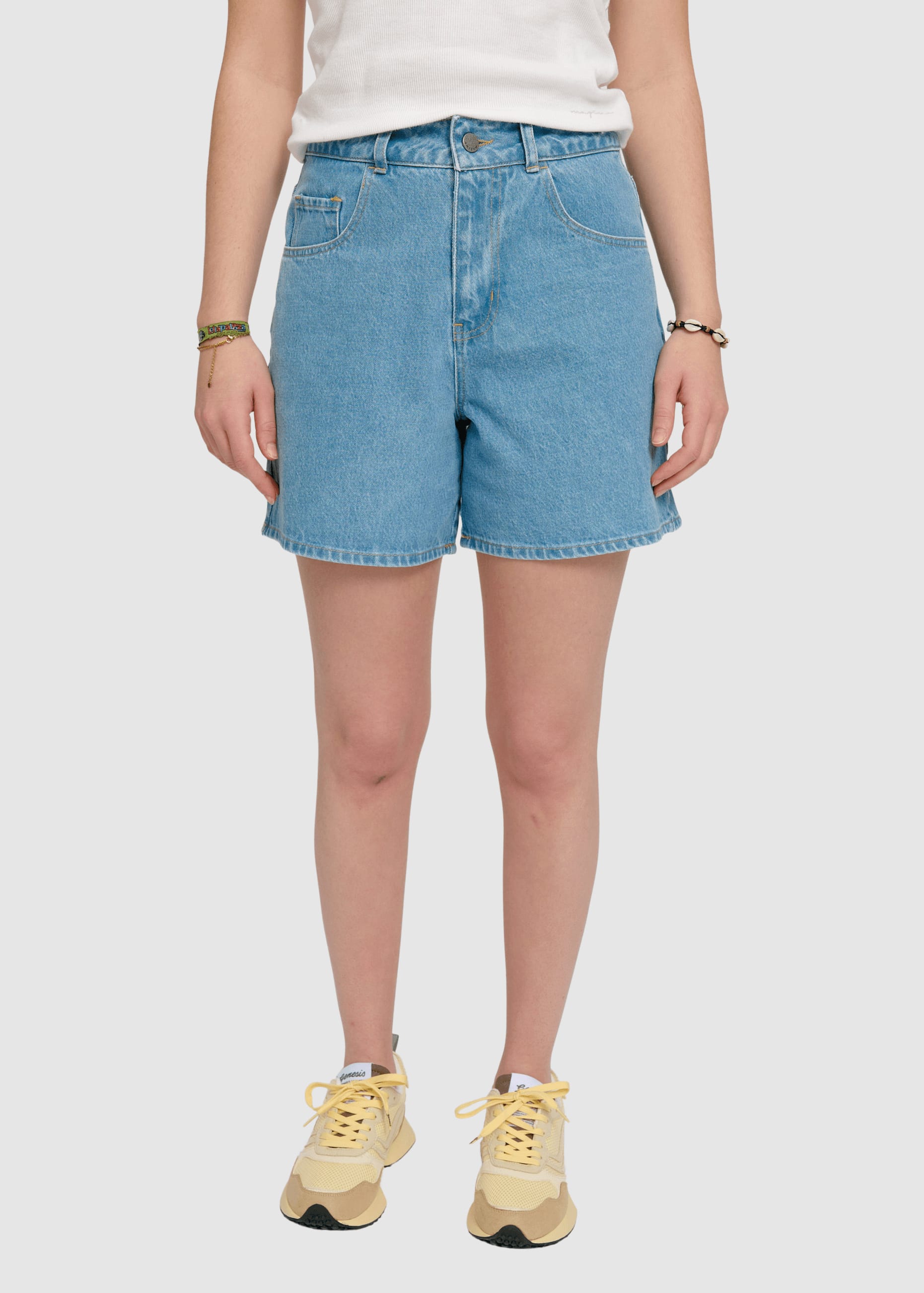 Denim Shorts Light Blue Wash Denim Shorts Light Blue Wash