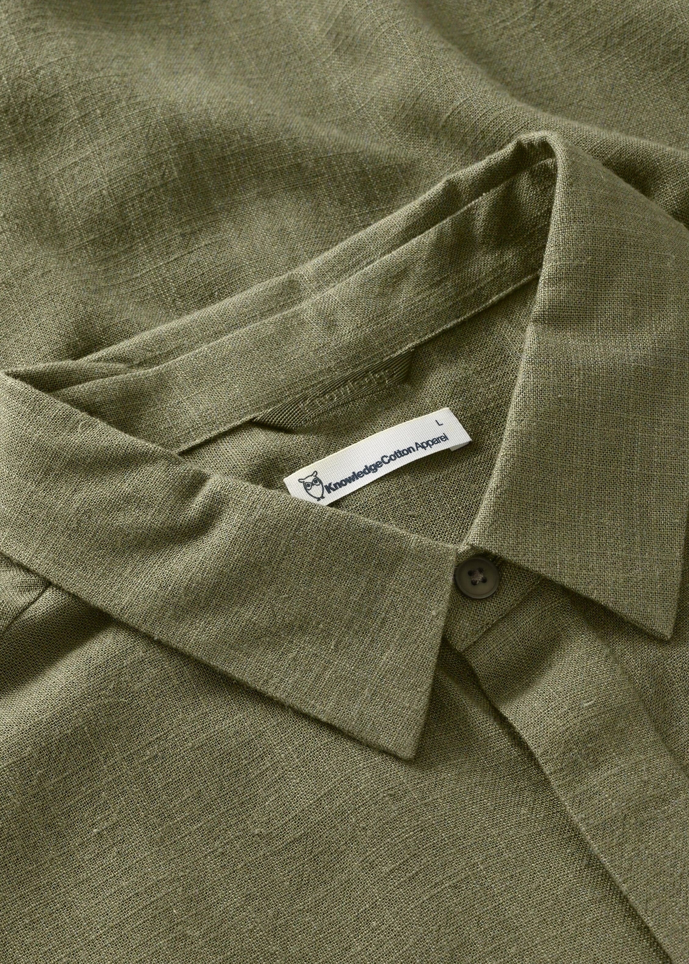 Linen-MIX Shirt Burned Olive Linen-MIX Shirt Burned Olive